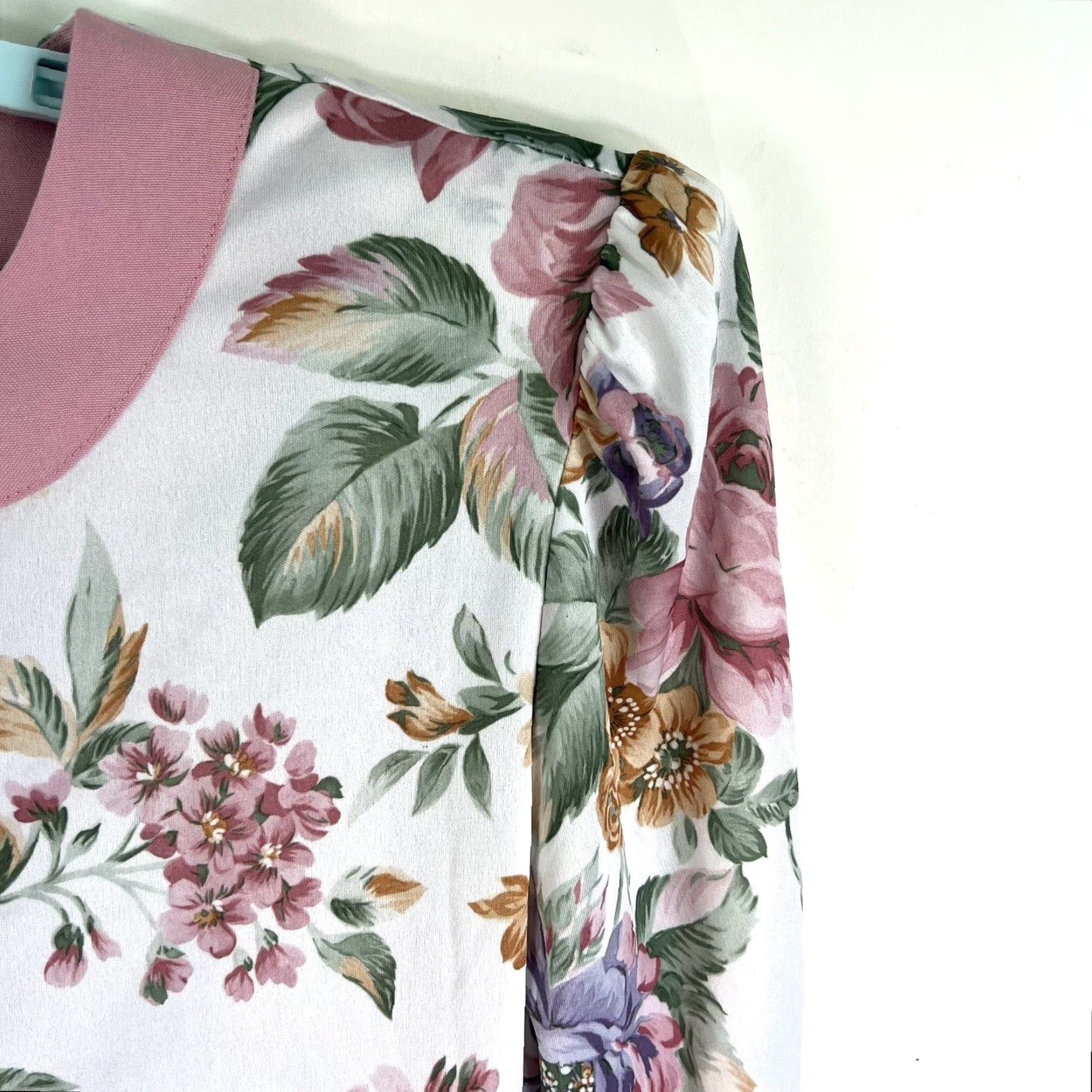 Vintage VINTAGE Studio C Dress Sh dp Waist Floral Pleated Peplum Dress 16 Pink Women Sized 16 Knee Length Fall Spring Summer 16 Womens Size XXL / US 16-18 / IT 52-54 - 3 Thumbnail
