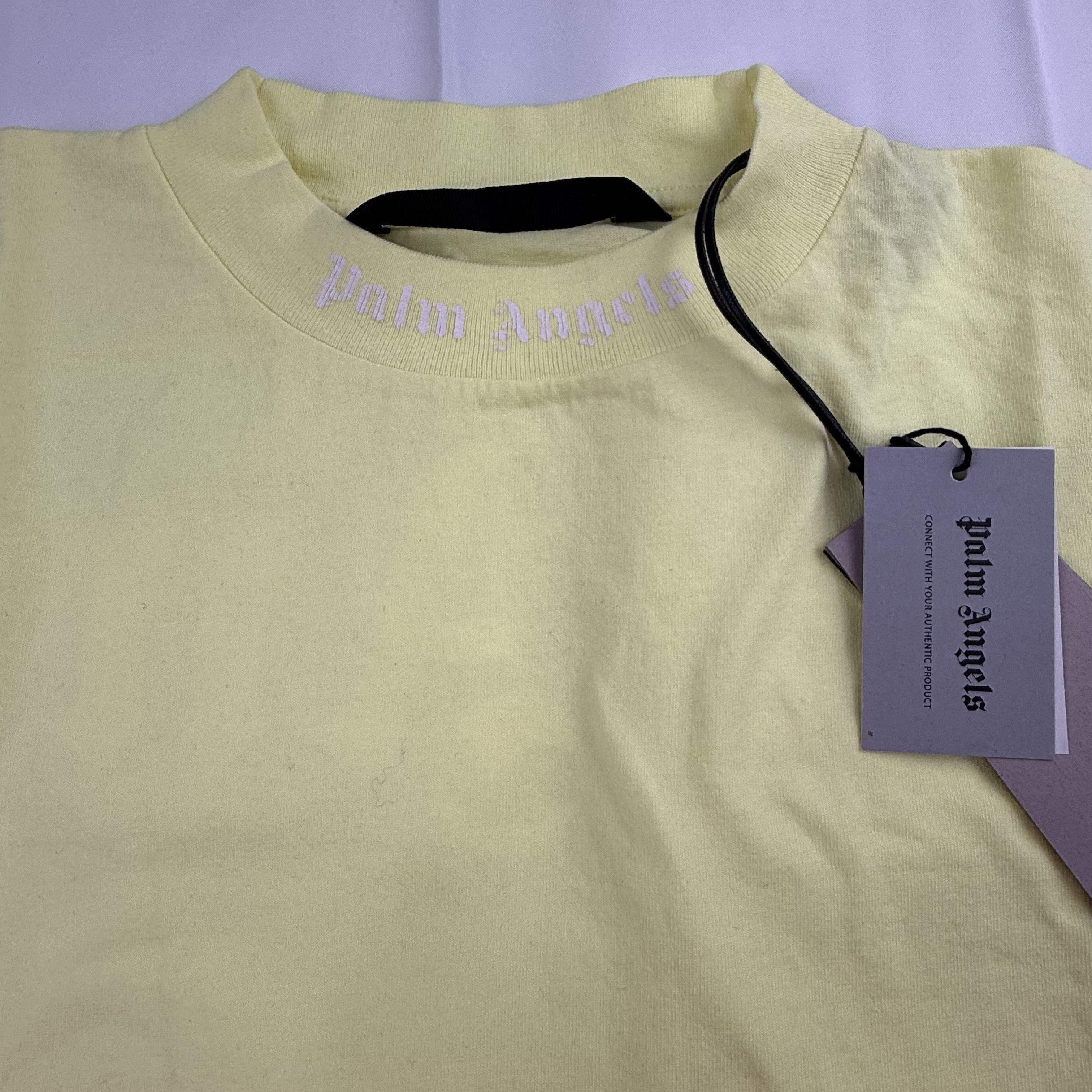 Palm Angels Palm Angels GD Classic Logo Over Tee in "Fluo Yellow" Size US S / EU 44-46 / 1 - 2 Thumbnail