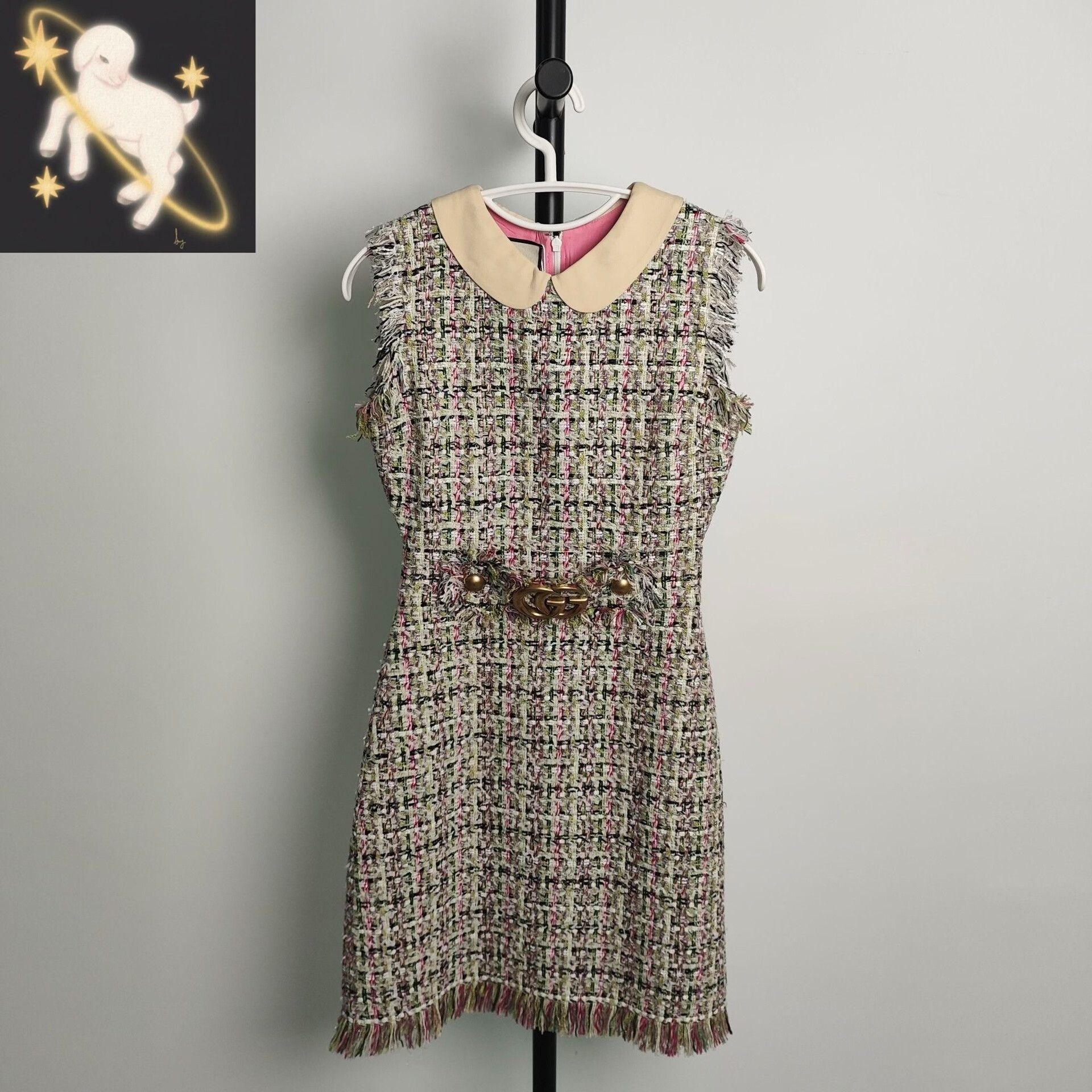 Gucci Gucci Double G Metal Belt Knitted Dress Size XS / US 0-2 / IT 36-38 - 1 Thumbnail