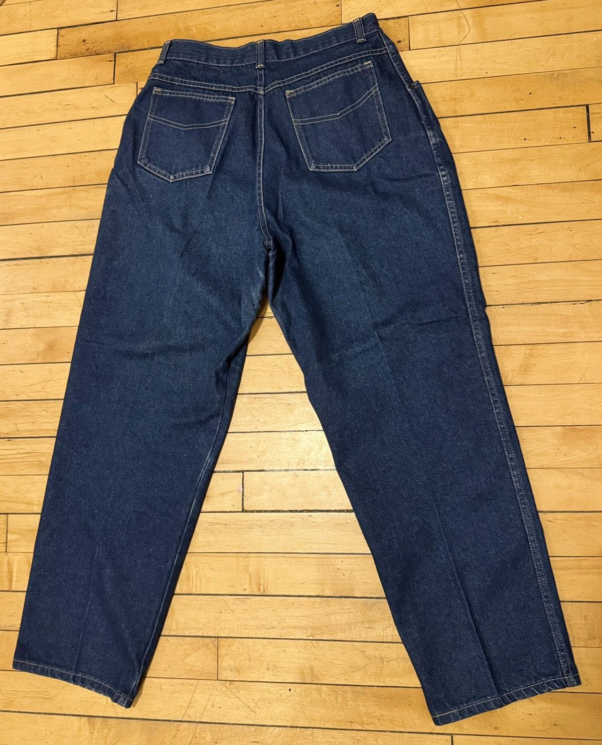 Sears Vintage 80s Sears High Waisted Boot Cut Medium Wash Jeans 16 Size 38" / US 16 / IT 52 - 1 Thumbnail