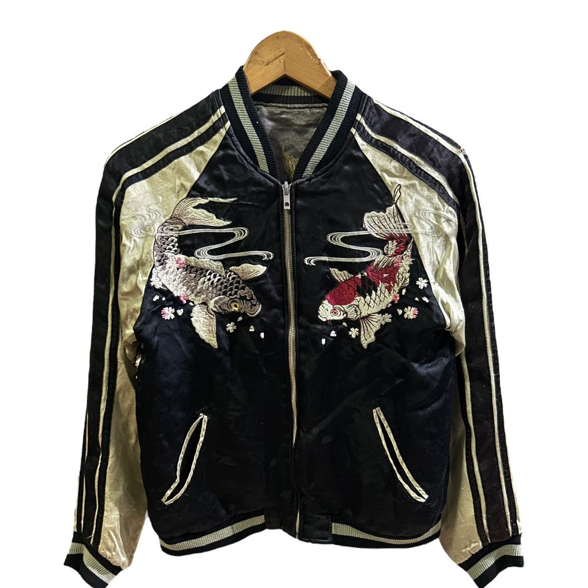 Vintage Japanese Classic Script Sukajan Reversible Jacket