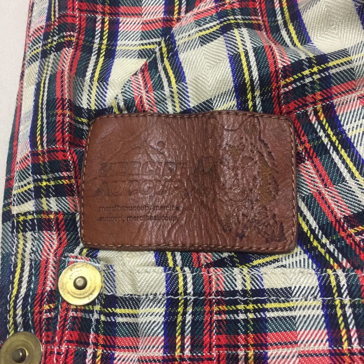 Issey Miyake Vintage Mercibeaucoup Issey Miyake Drop Crotch Tartan Pants Size US 29 - 5 Thumbnail