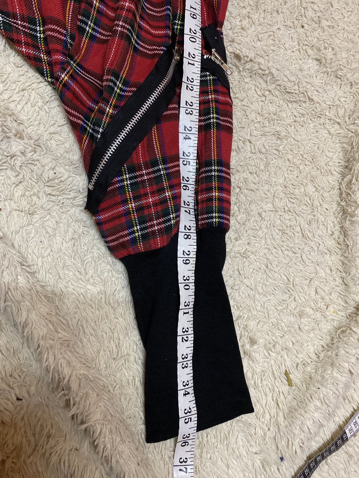 If Six Was Nine × Japanese Brand × Seditionaries ‼️ACDC RAG GOTHIC PUNK PANT MULTIZIP TARTAN‼️ Size US 28 / EU 44 - 16 Thumbnail