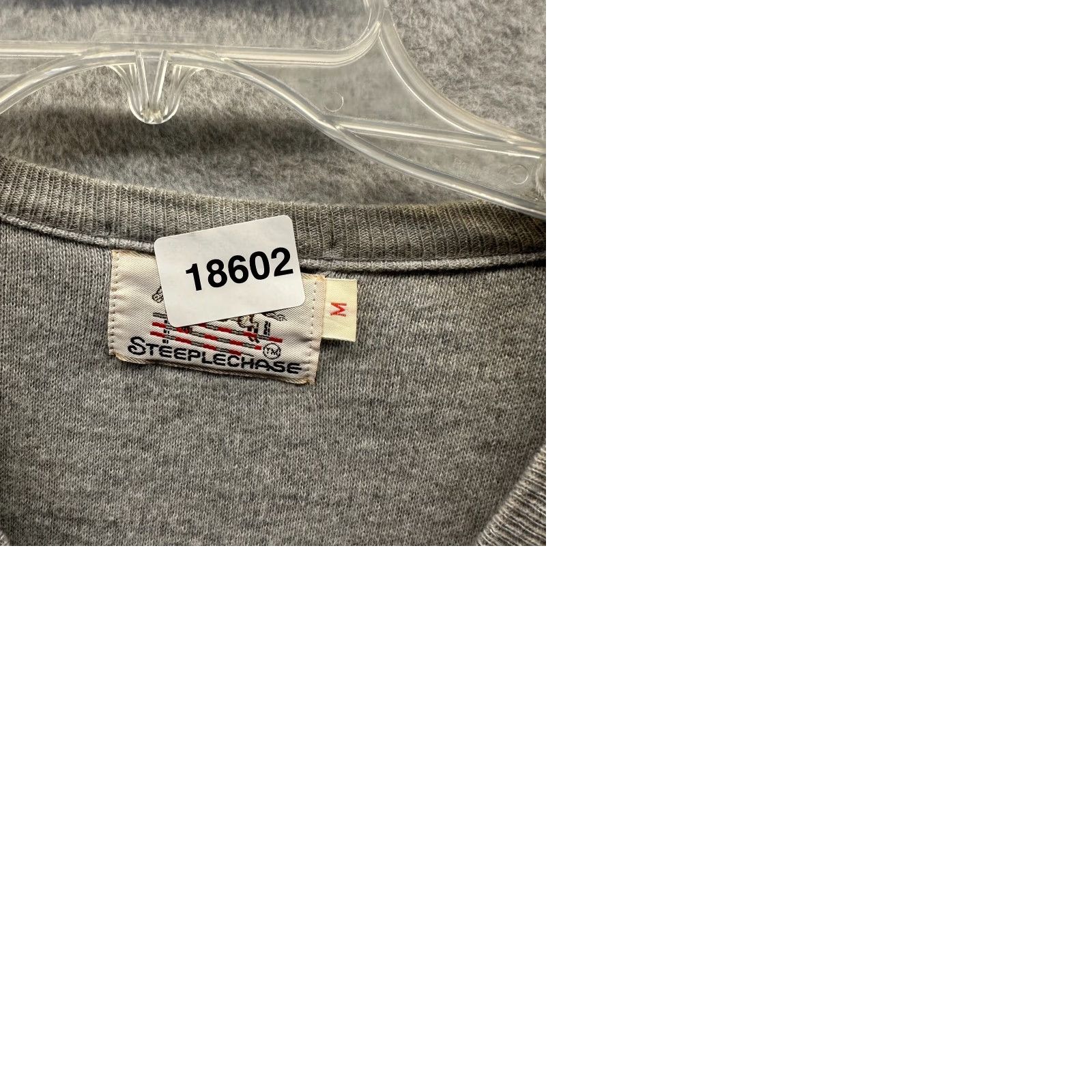 Vintage VINTAGE Steeplechase Sweater Mens Adult Medium Gray Knit V-Neck Pullover Casual 80s Knit Size US M / EU 48-50 / 2 - 9 Thumbnail