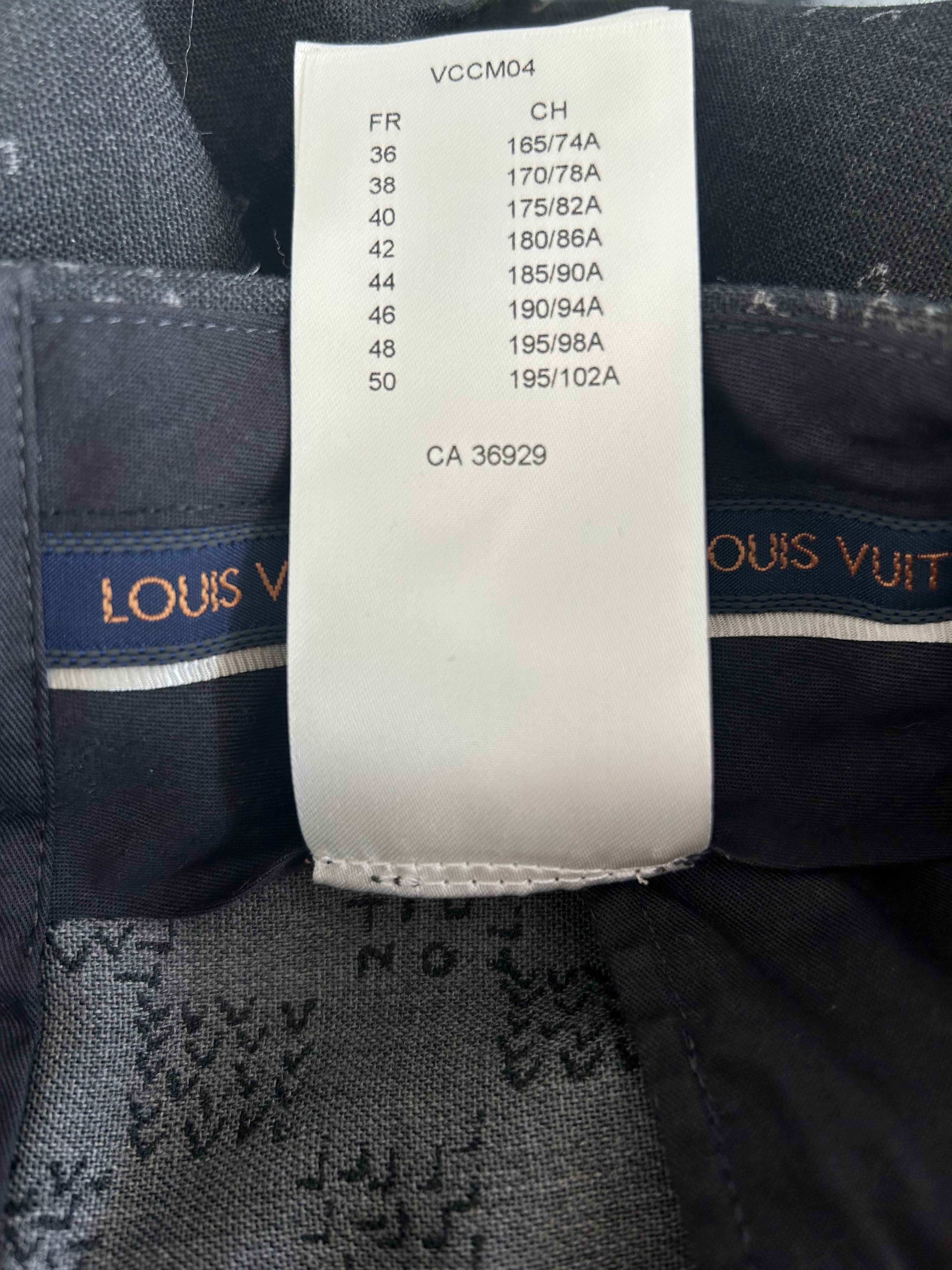 Louis Vuitton Louis Vuitton Grey & White LV Spread Trousers Size US 32 / EU 48 - 8 Thumbnail