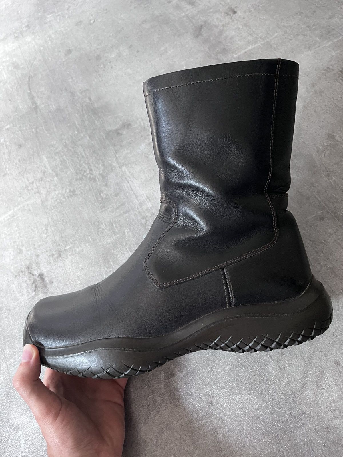 Prada Prada F/W 1999 Ankle Vibram black leather boots Size US 9 / EU 42 - 9 Thumbnail