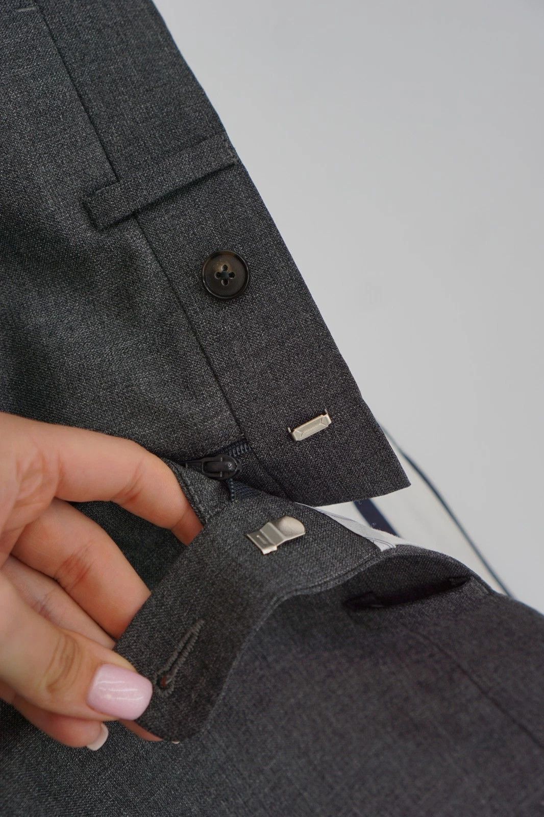 Suitsupply Men Suitsupply Trousers Bescia Grey Wool Size UK/US40 Size 40R - 3 Thumbnail