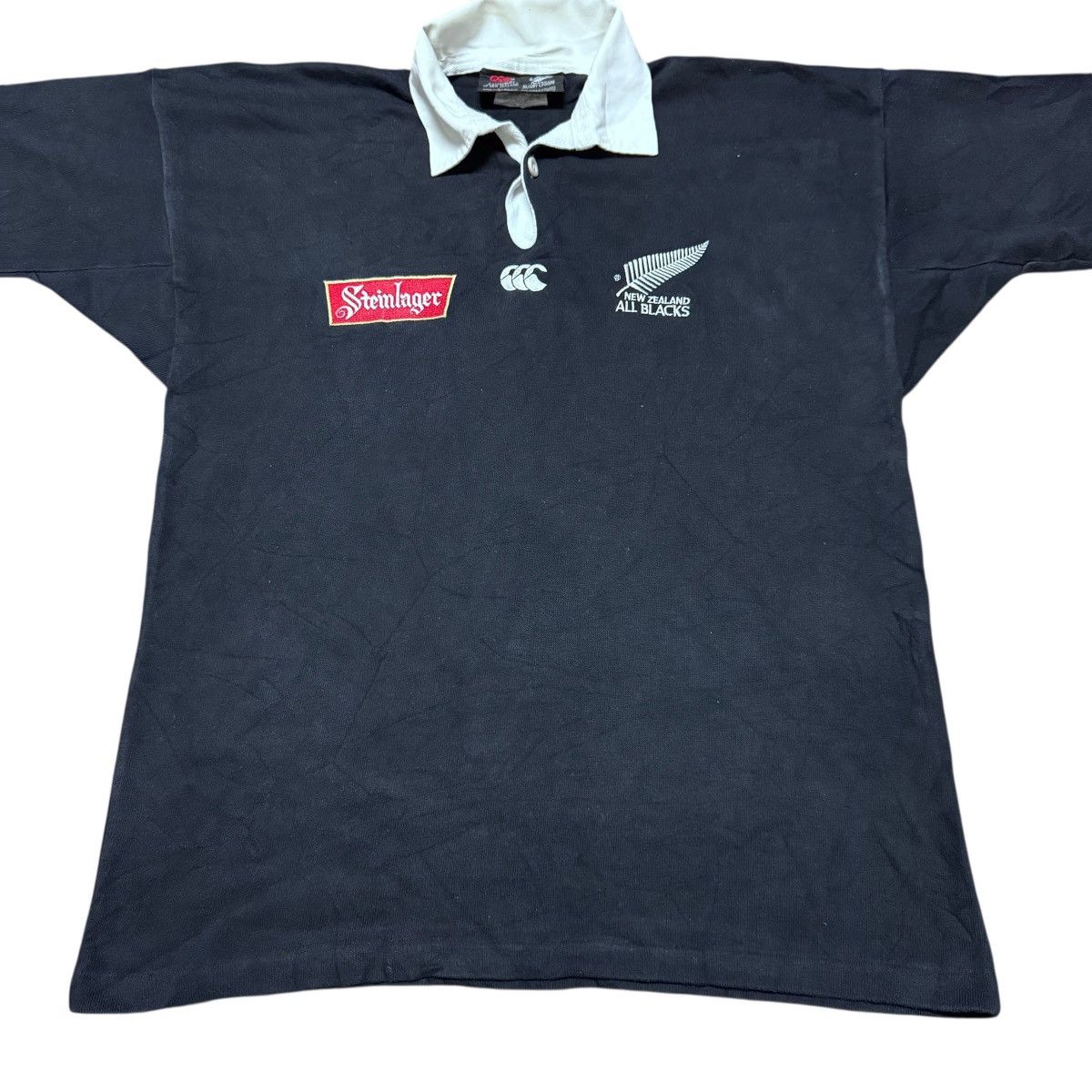 Canterbury of New Zealand Vintage Canterbury Steinlager All Black Jersey Short Sleeve Size US S / EU 44-46 / 1 - 5 Thumbnail