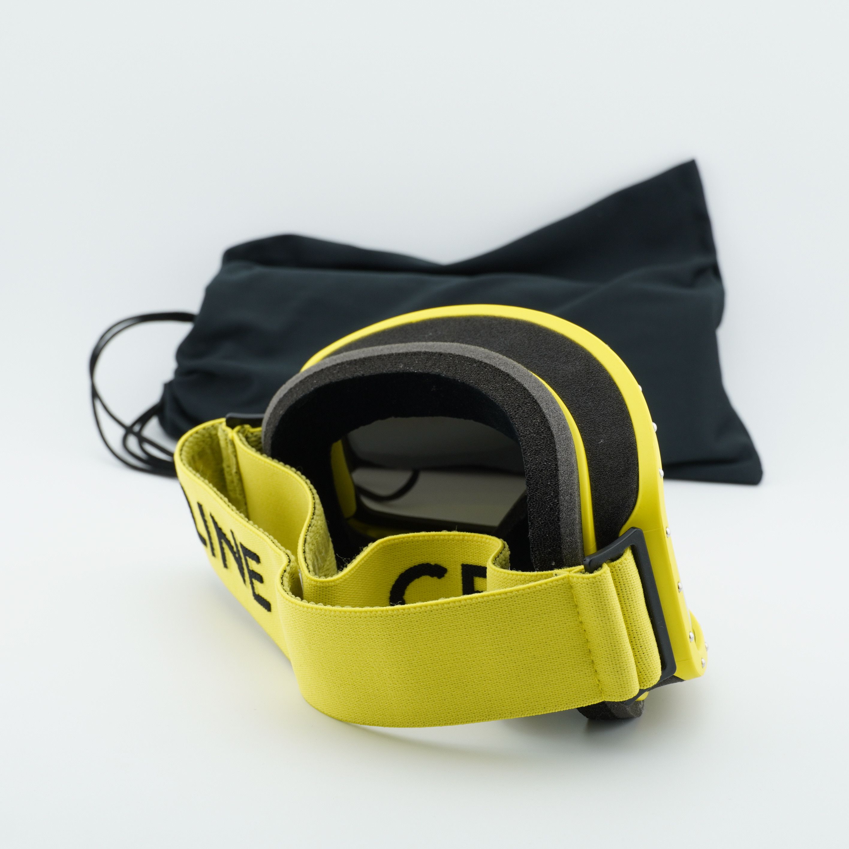 Celine Celine CL40196U 40C Yellow Shield Frame, Grey Mirror Lenses Size ONE SIZE - 10 Thumbnail
