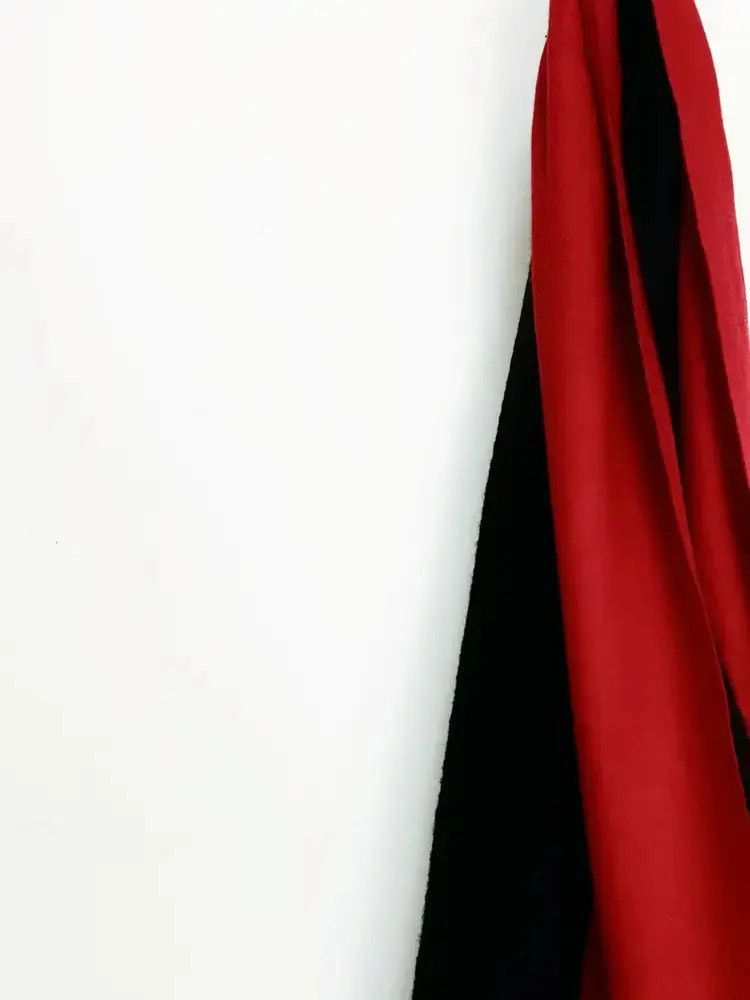Yohji Yamamoto Yohji Yamamoto 90s Black & Red Scarf-2505 Size ONE SIZE - 3 Thumbnail