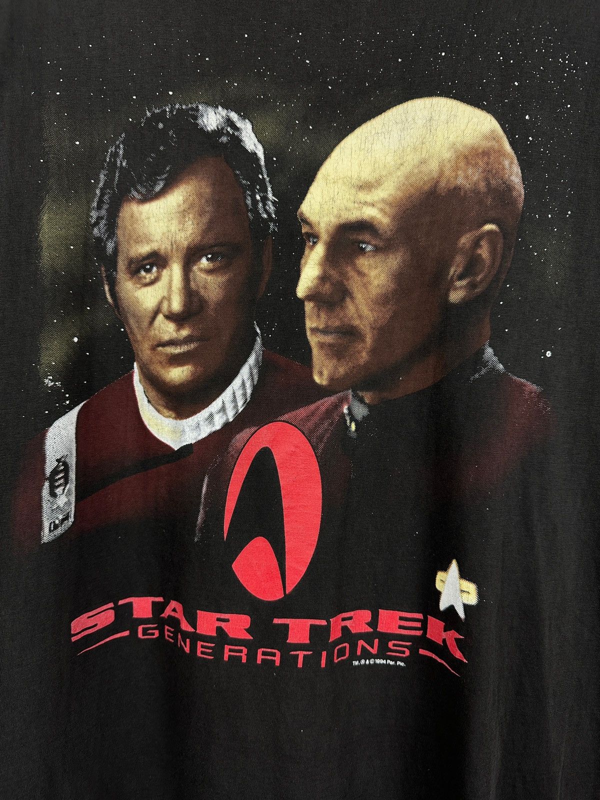 Star Wars 1994 Vintage Star Trek The Next Generation Captain Picard Size US XL / EU 56 / 4 - 8 Thumbnail