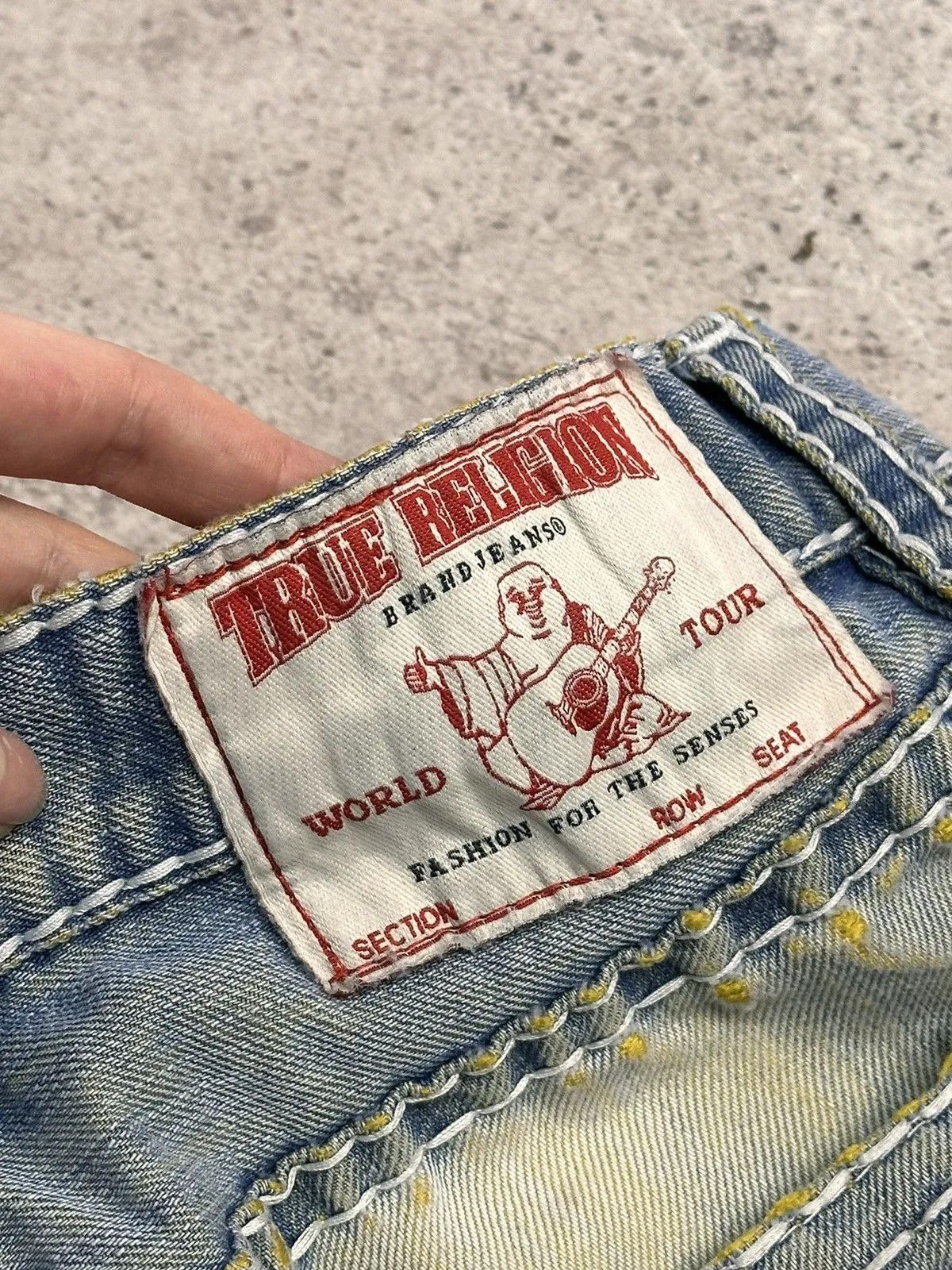 True Religion Vintage USA True Religion Japan Distressed Faded Denim Y2K Size US 31 - 14 Thumbnail
