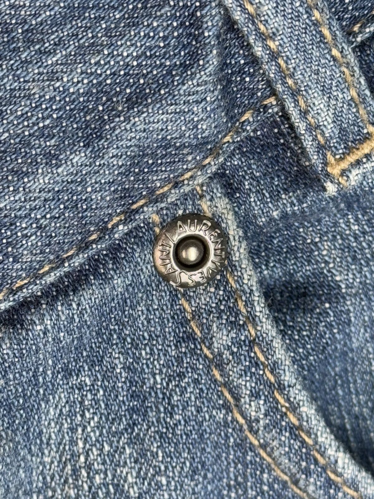Yves Saint Laurent 36x32 YSL Jeans Denim Pants Blue Indigo Size US 36 / EU 52 - 16 Thumbnail