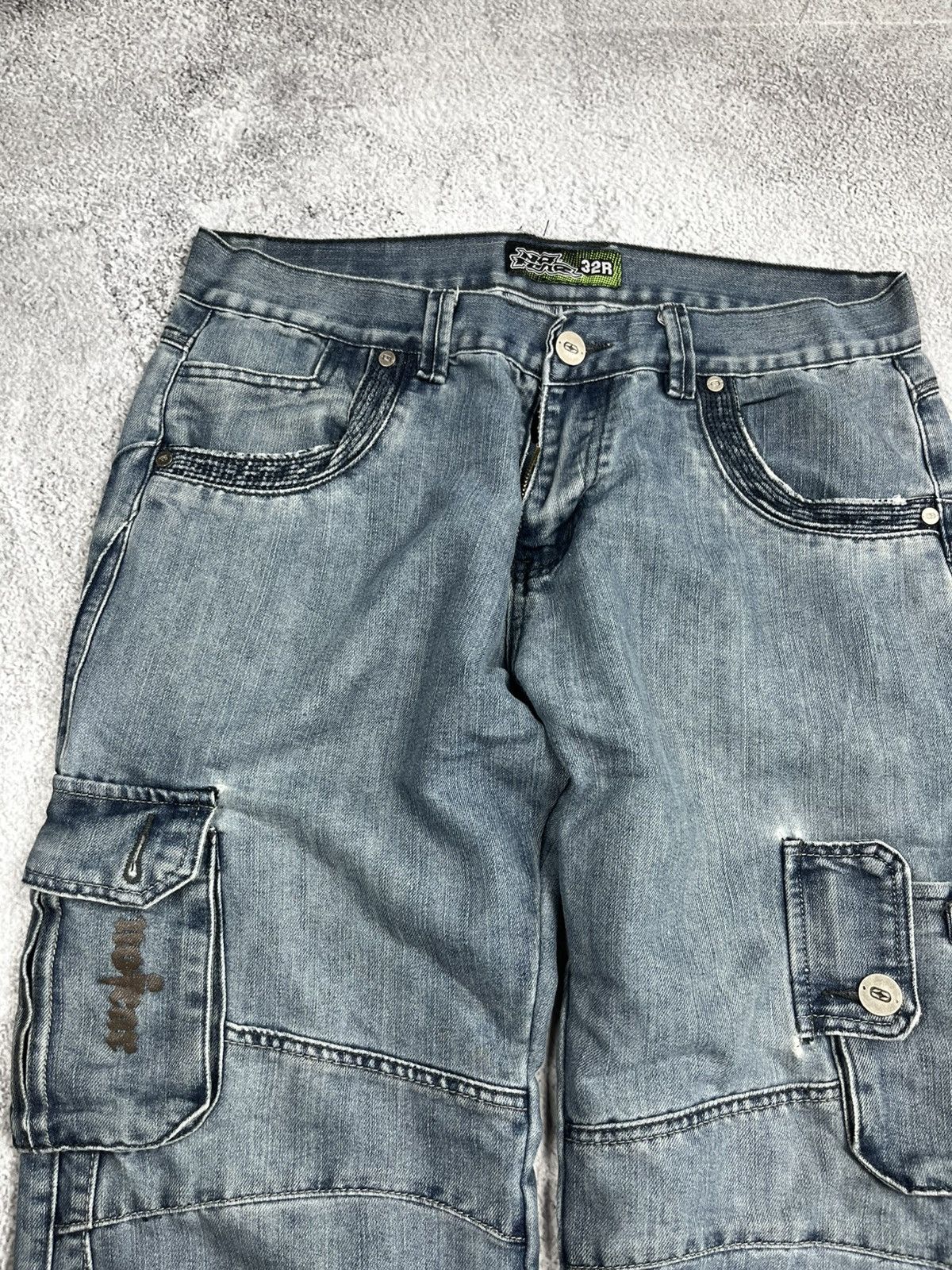 No Fear × Vintage crazy y2k vintage faded jeans if six was nine style no fear Size US 32 / EU 48 - 7 Thumbnail