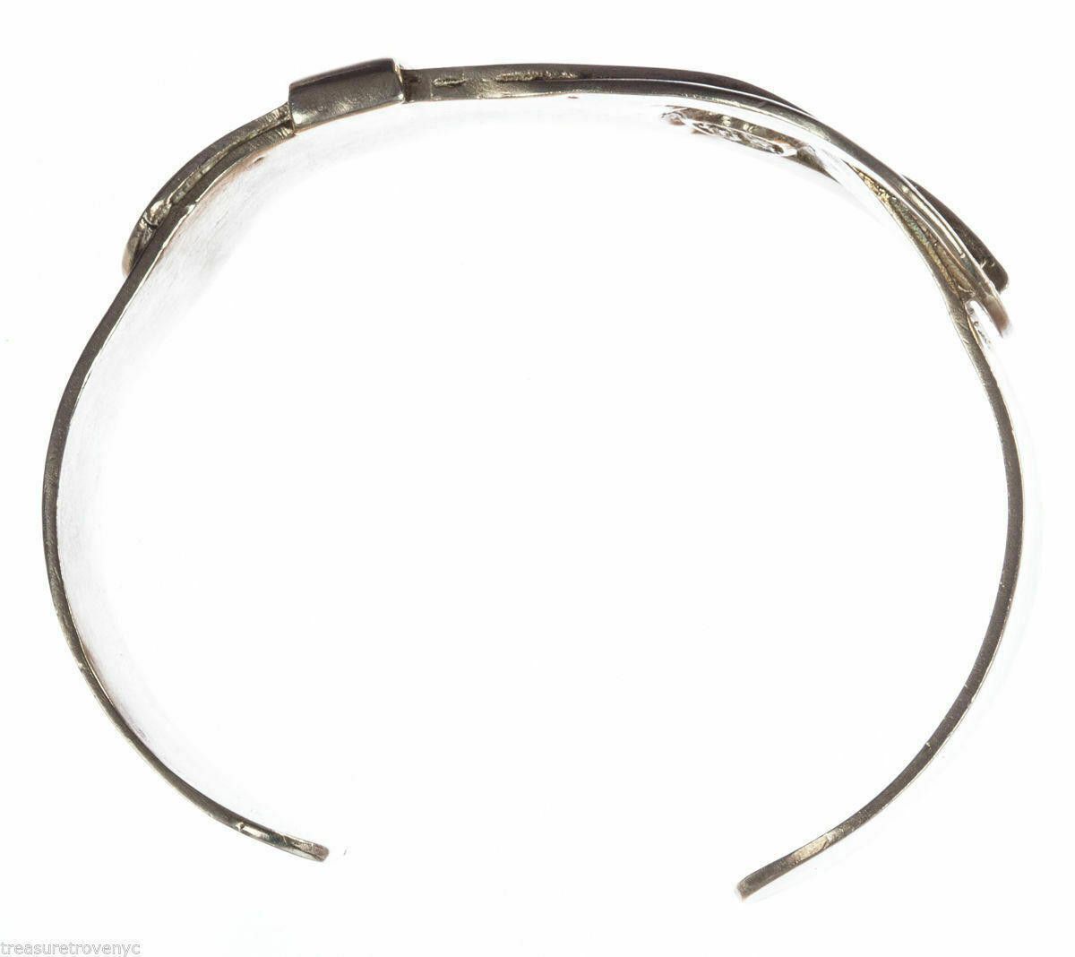 Handmade Sterling Silver Buckle Cuff Bracelet Unisex Alberto Juan Size ONE SIZE - 5 Thumbnail
