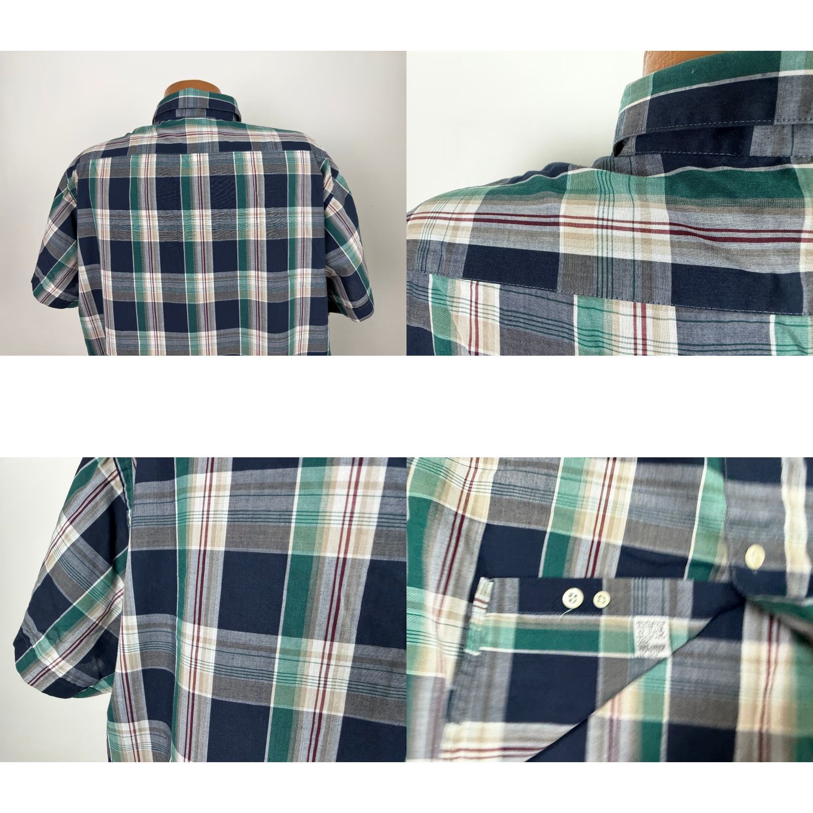 Pierre Cardin VINTAGE Pierre Cardin Button Down Shirt Men XXL Navy Blue Plaid Casual 80s 90s Size US XXL / EU 58 / 5 - 8 Thumbnail