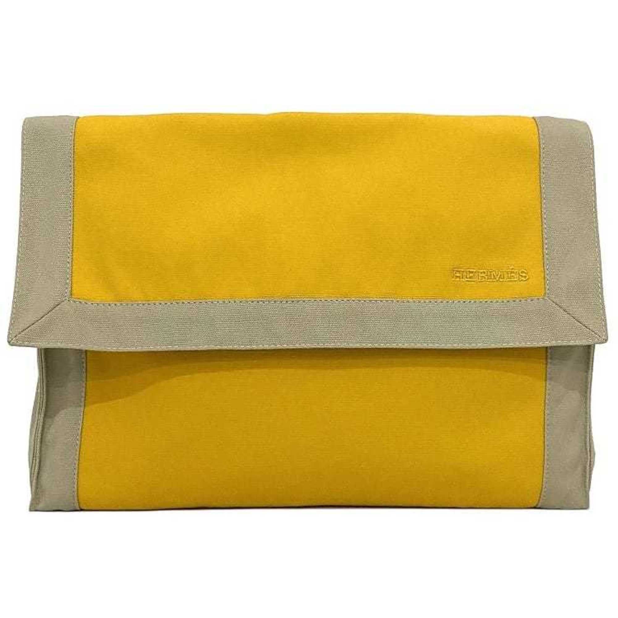 image of Hermes Clutch in Yellow, Women's