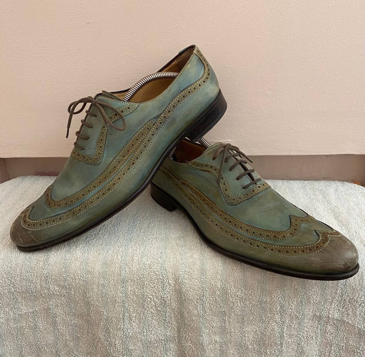 Francesco Smalto 🔥 Francesco Benigno Leather Shoes Size US 9 / EU 42 - 1 Thumbnail