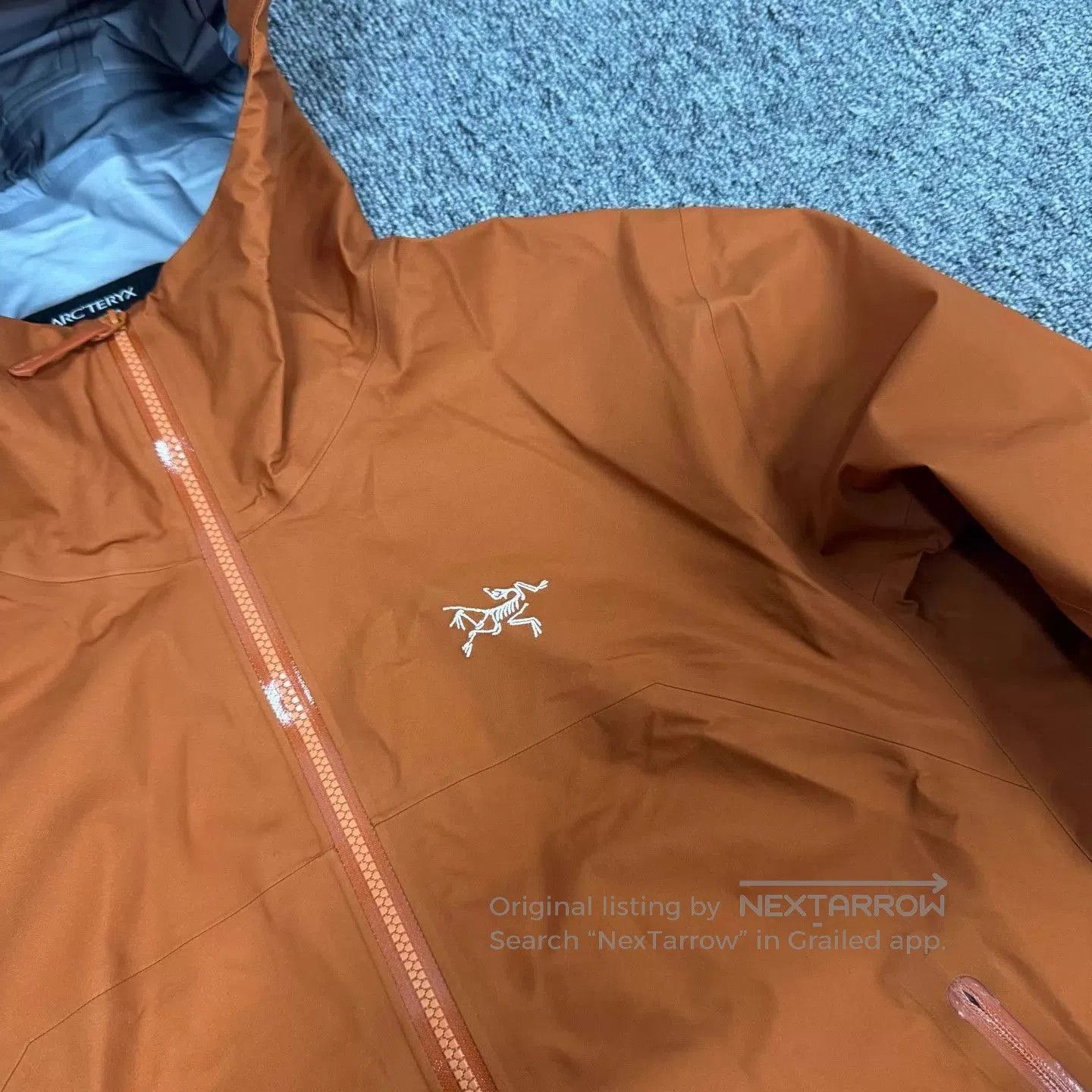 Arc'teryx Orange Hooded Rain Jacket Size M. Size US M / EU 48-50 / 2 - 5 Thumbnail