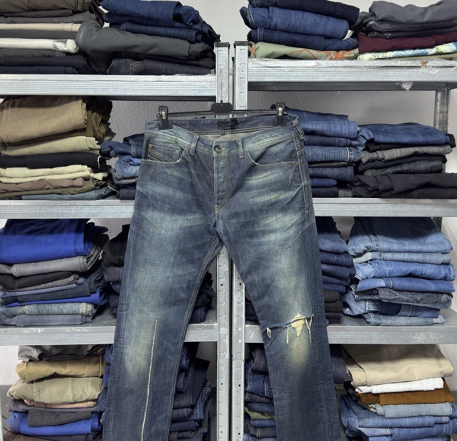 Diesel Black Gold Diesel Black Gold Distressed Denim Jeans Made in Italy Size US 31 - 2 Thumbnail