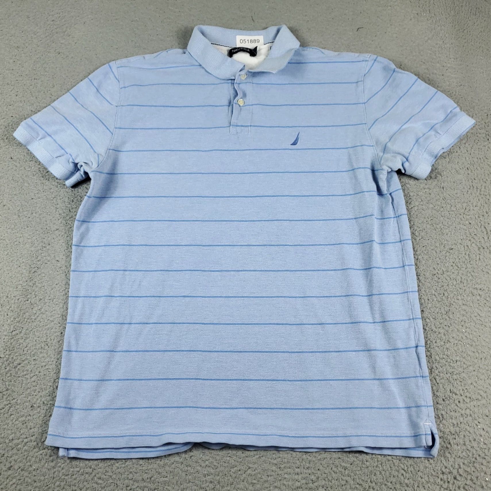 Nautica Nautica Polo Shirt Mens XL Blue Striped Casual Short Sleeve Activewear Size US XL / EU 56 / 4 - 2 Thumbnail