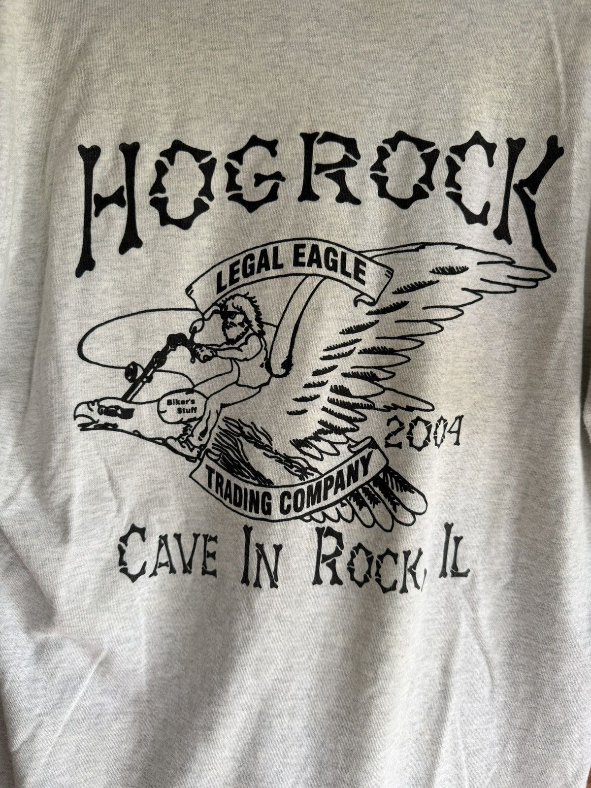 Fruit Of The Loom Vintage 04 Hogrock River Rally T Size L Cave-In-Rock Biker T Size US L / EU 52-54 / 3 - 6 Thumbnail