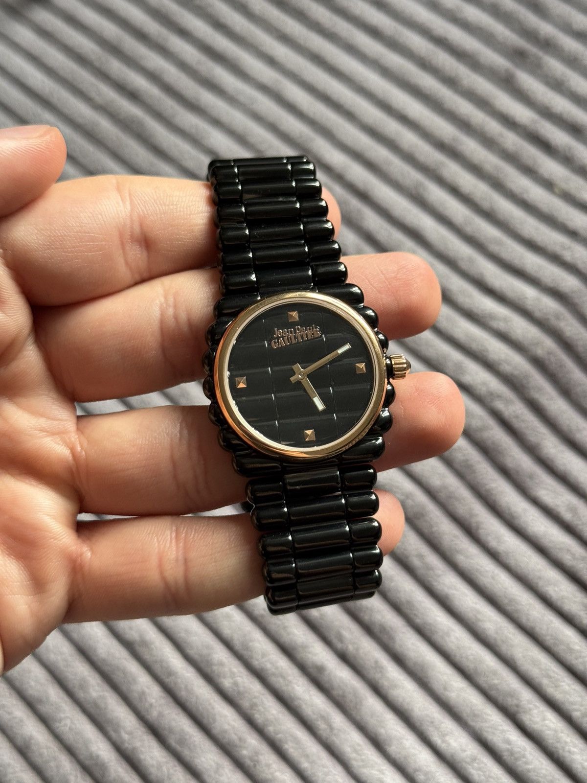 Vintage Jean Paul Gaultier Archive Black Bullet Watch Grail