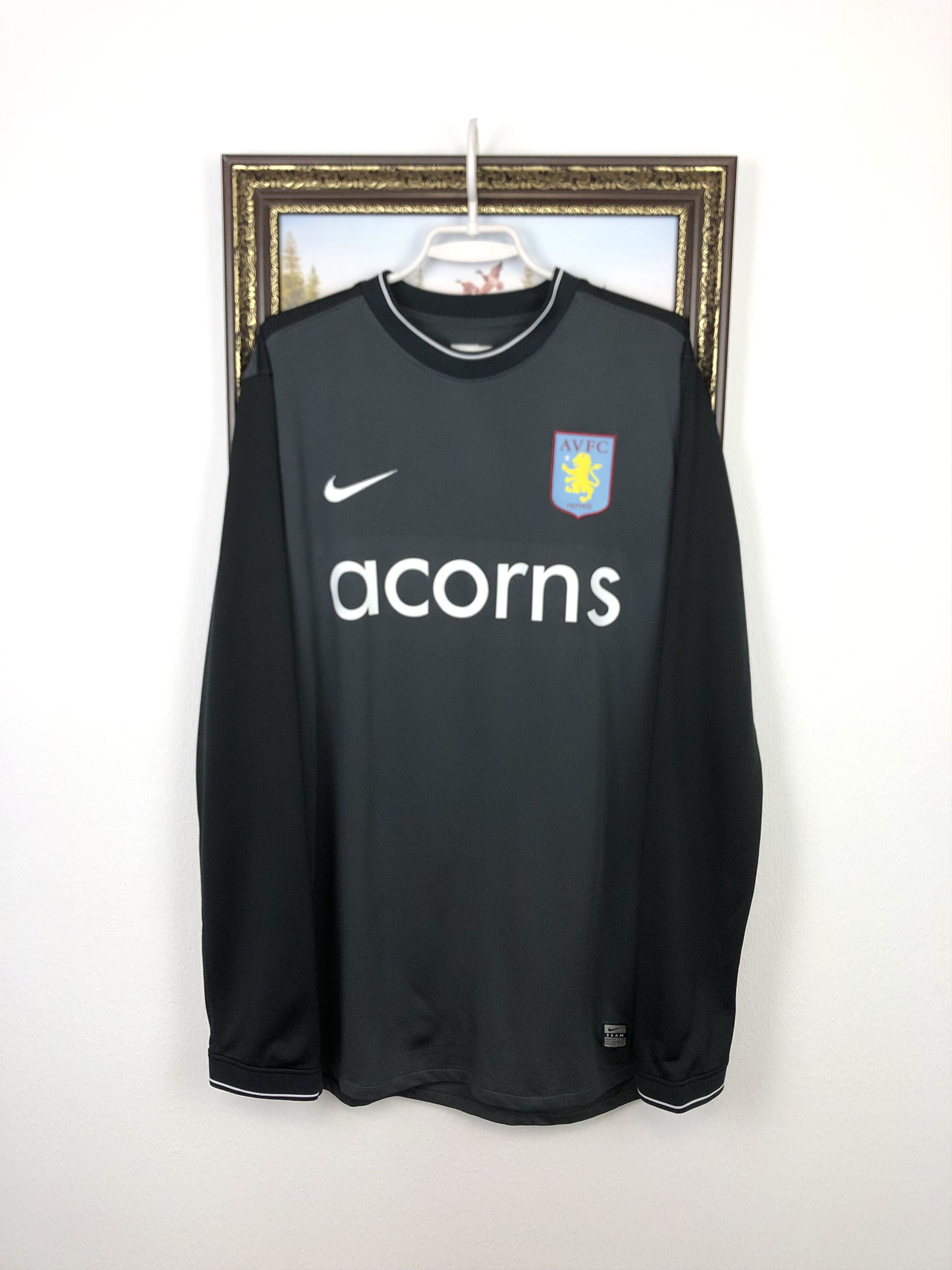 Nike Aston Villa Goalkeeper football shirt Player Issue Tee Y2K Size US XL / EU 56 / 4 - 1 Thumbnail