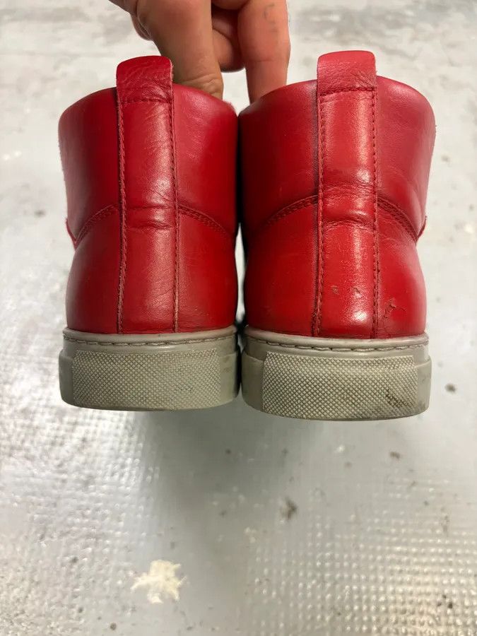 Balenciaga Balenciaga Arena Red & Grey High Top Sneakers Size US 10.5 / EU 43-44 - 7 Thumbnail