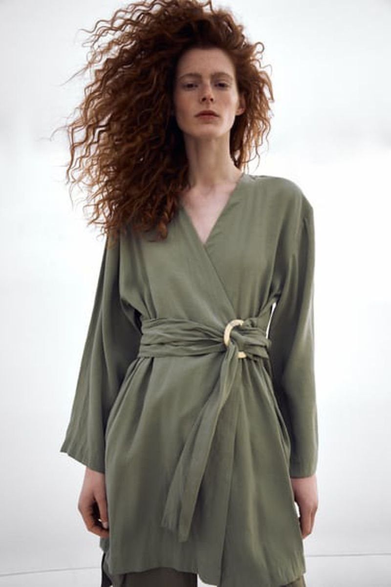 Zara ZARA Wrap Dress Size L / US 10 / IT 46 - 13 Thumbnail