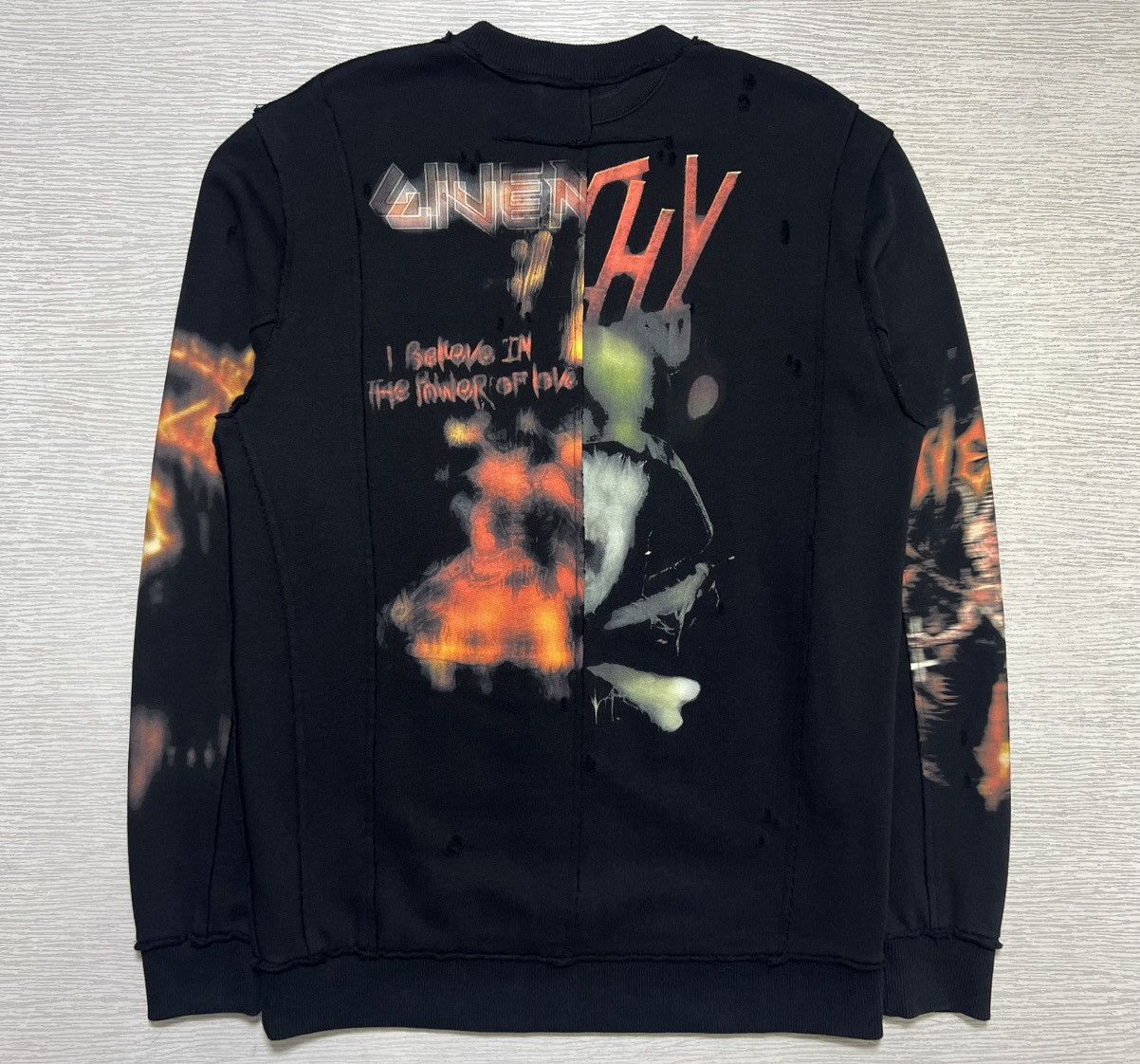 Givenchy Givenchy - Riccardo Tisci - Heavy Metal Logo Sweatshirt Size US S / EU 44-46 / 1 - 4 Thumbnail
