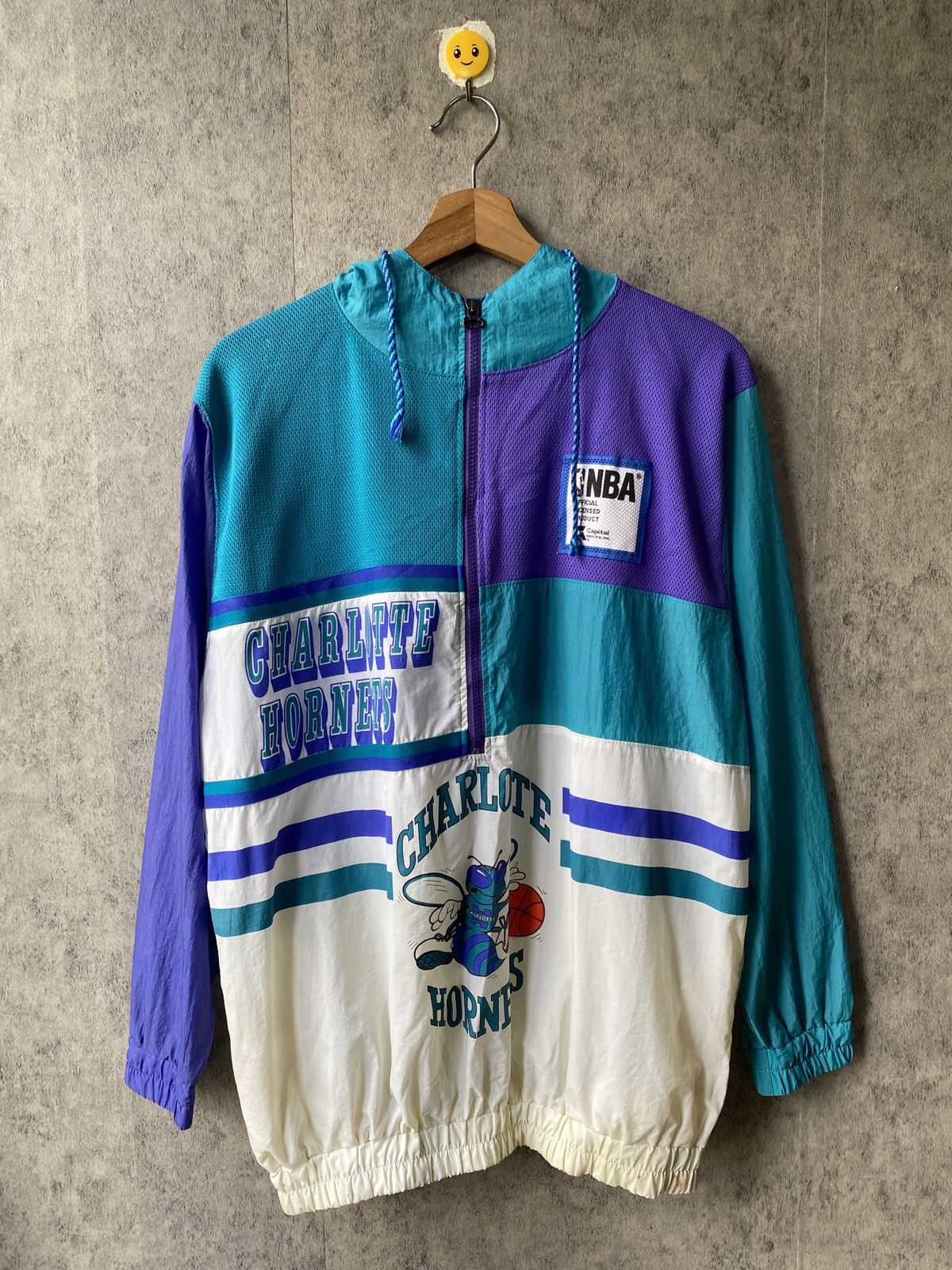 Vintage Vintage 90’s NBA Charlotte Hornets Team Hoodie Jacket Size US L / EU 52-54 / 3 - 1 Thumbnail