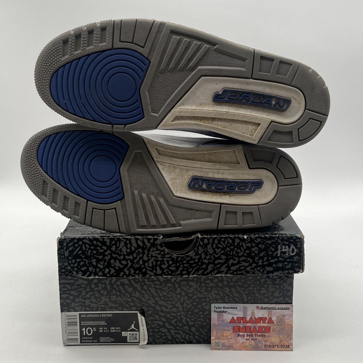 Jordan Brand Air Jordan 3 Racer blue Size US 10.5 / EU 43-44 - 8 Thumbnail