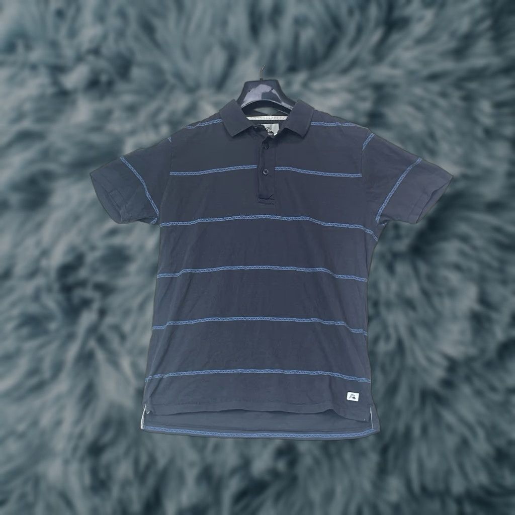Quiksilver Quick Silver Polo Shirt Gray Short Sleeve Collared Striped Men's M Size US M / EU 48-50 / 2 - 1 Thumbnail