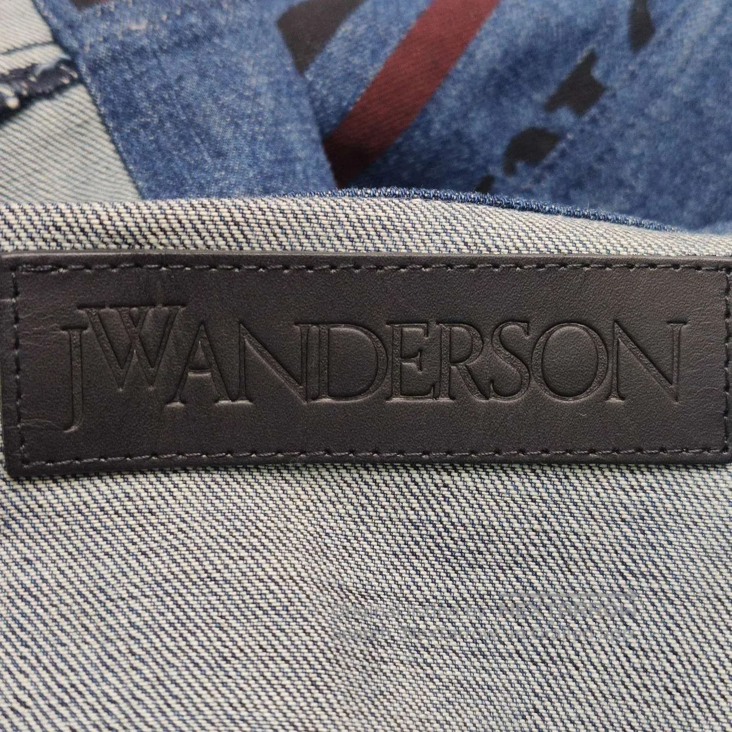 JW Anderson J.W.Anderson XS Cotton Colorblock Logo Denim Jacket. Size US XS / EU 42 / 0 - 5 Thumbnail
