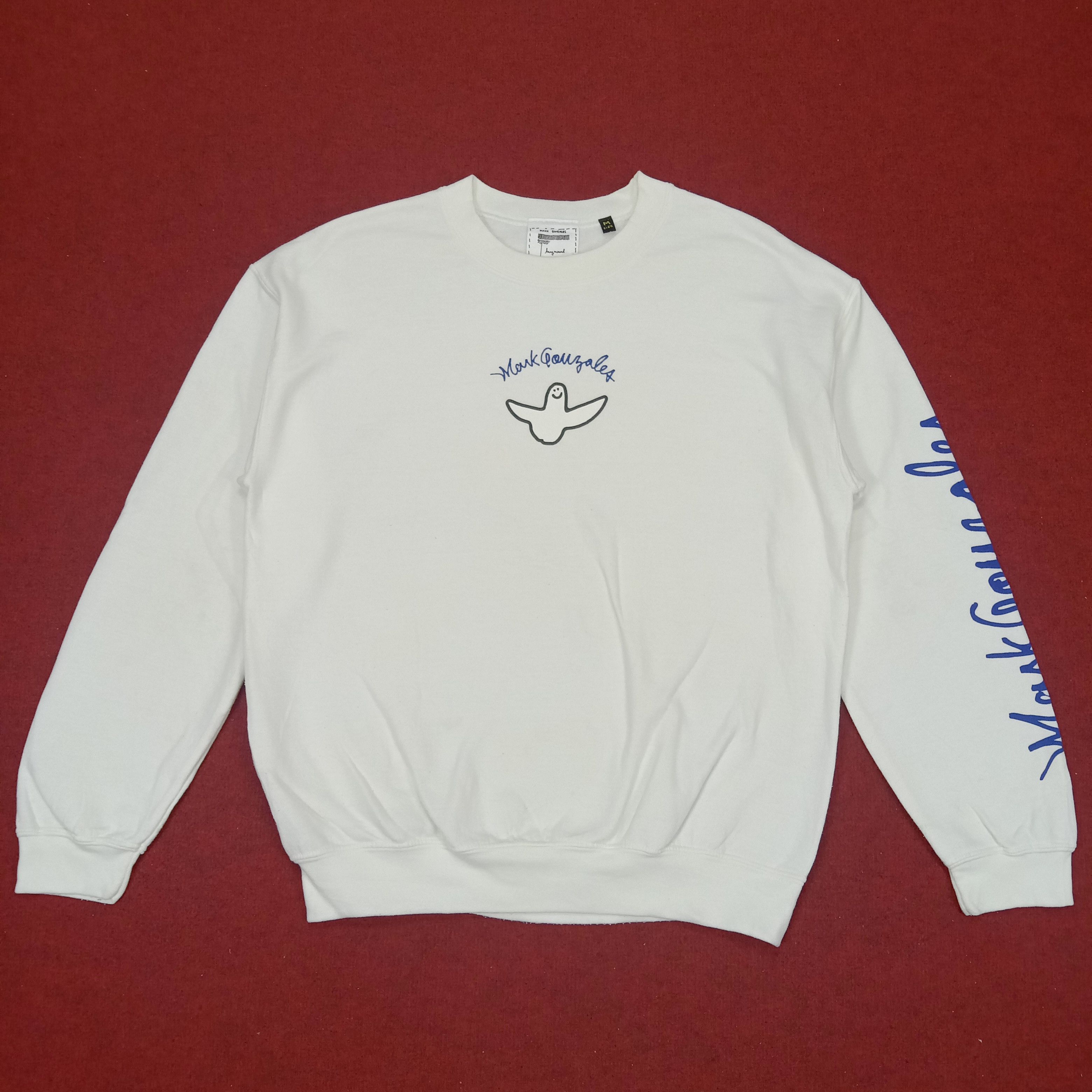 Mark Gonzales X Skateboard Style Center Logo Sweatshirt