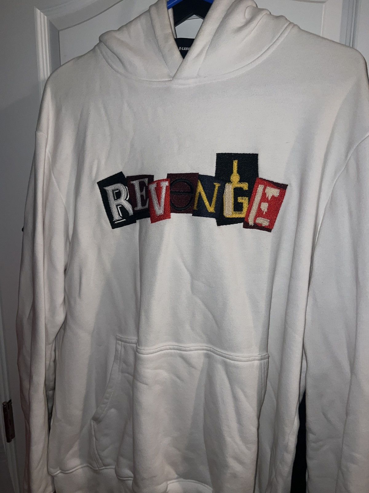 Revenge Revenge ransom note white hoodie Size US XL / EU 56 / 4 - 4 Thumbnail