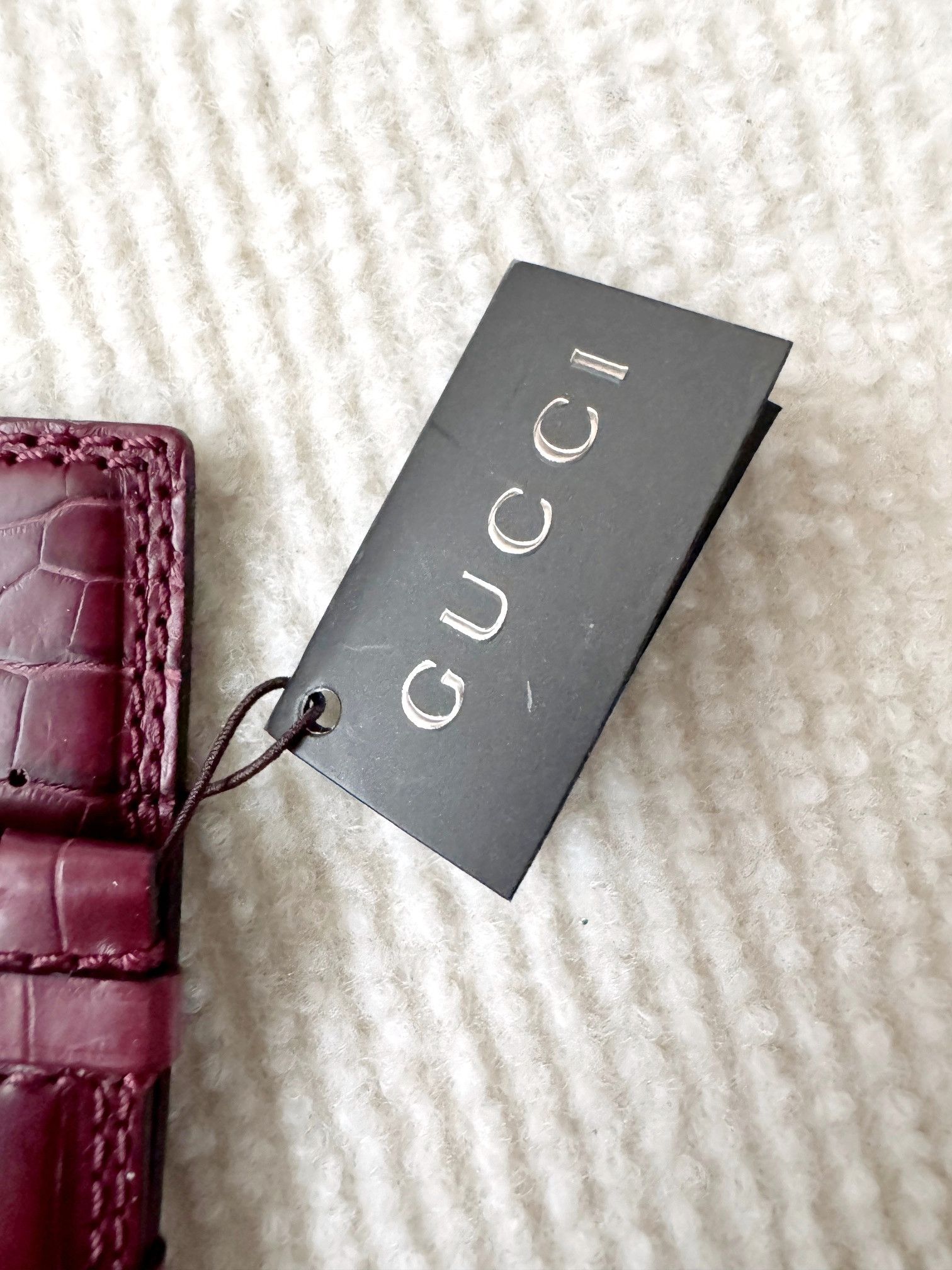 Gucci Gucci Genuine Alligator Leather Watch Strap Size ONE SIZE - 4 Thumbnail