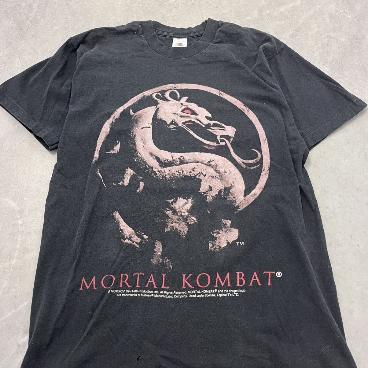 Fruit Of The Loom × Vintage Vintage 1994 Mortal Combat Movie T Shirt Rare Video Game L Size US L / EU 52-54 / 3 - 2 Thumbnail