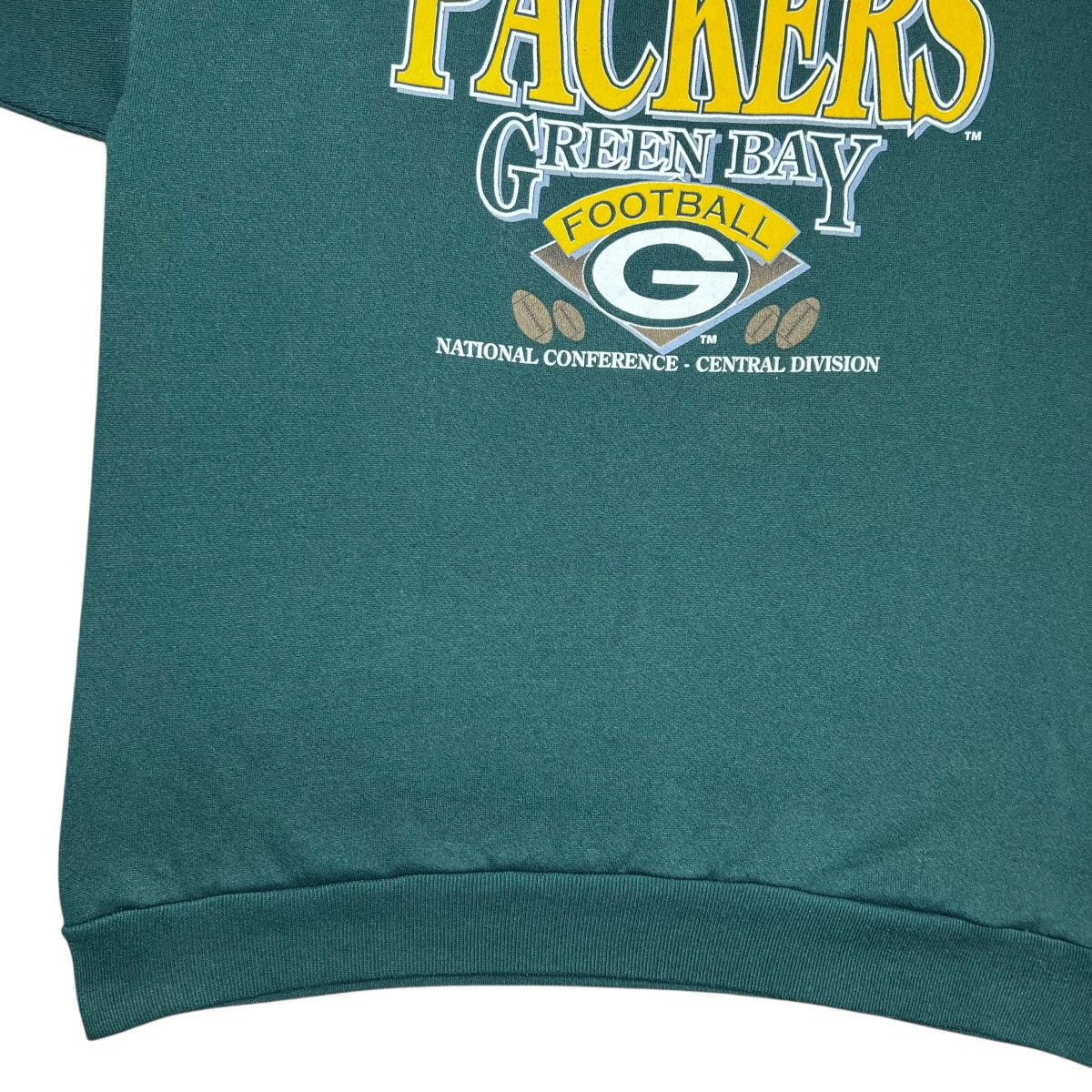 NFL Vtg 1990s NFL Green Bay Packers Trench Spell Out Sweatshirt Size US L / EU 52-54 / 3 - 6 Thumbnail