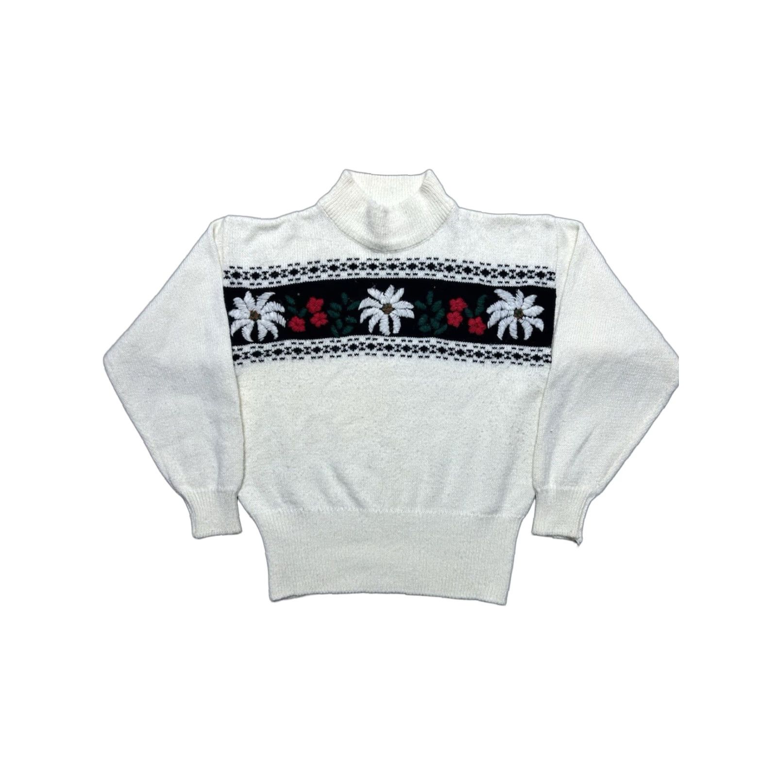 Vintage Vintage 80s Acrylic Blend Adult Large Knit Flower Soft Sweater User: Vintage 80s Acrylic Blend Adult Large Knit Flower Soft Sweater Size L / US 10 / IT 46 - 1 Thumbnail