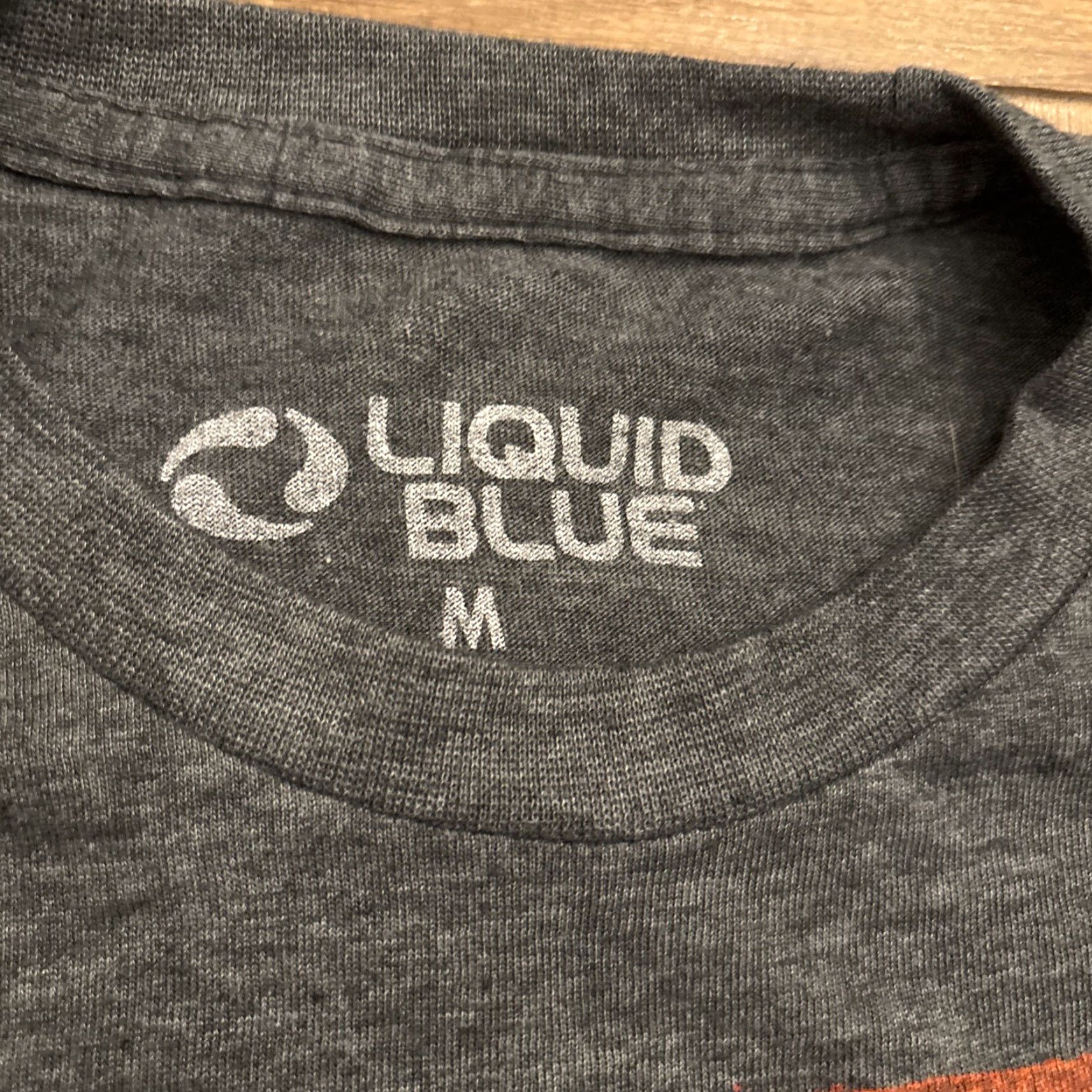 Liquid Blue LIQUID BLUE T-Shirt Patriotic Woodstock 2015 Gray M Hippie Rock USA Men Medium Size US M / EU 48-50 / 2 - 4 Thumbnail