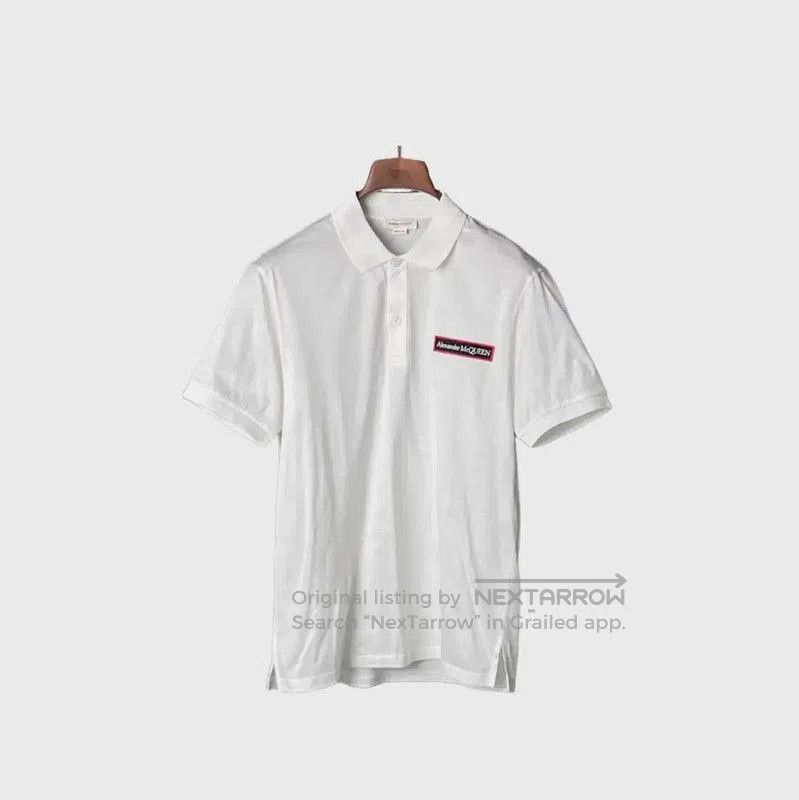 Alexander McQueen Alexander McQueen Men's Large White Polo Shirt . Size US L / EU 52-54 / 3 - 1 Thumbnail