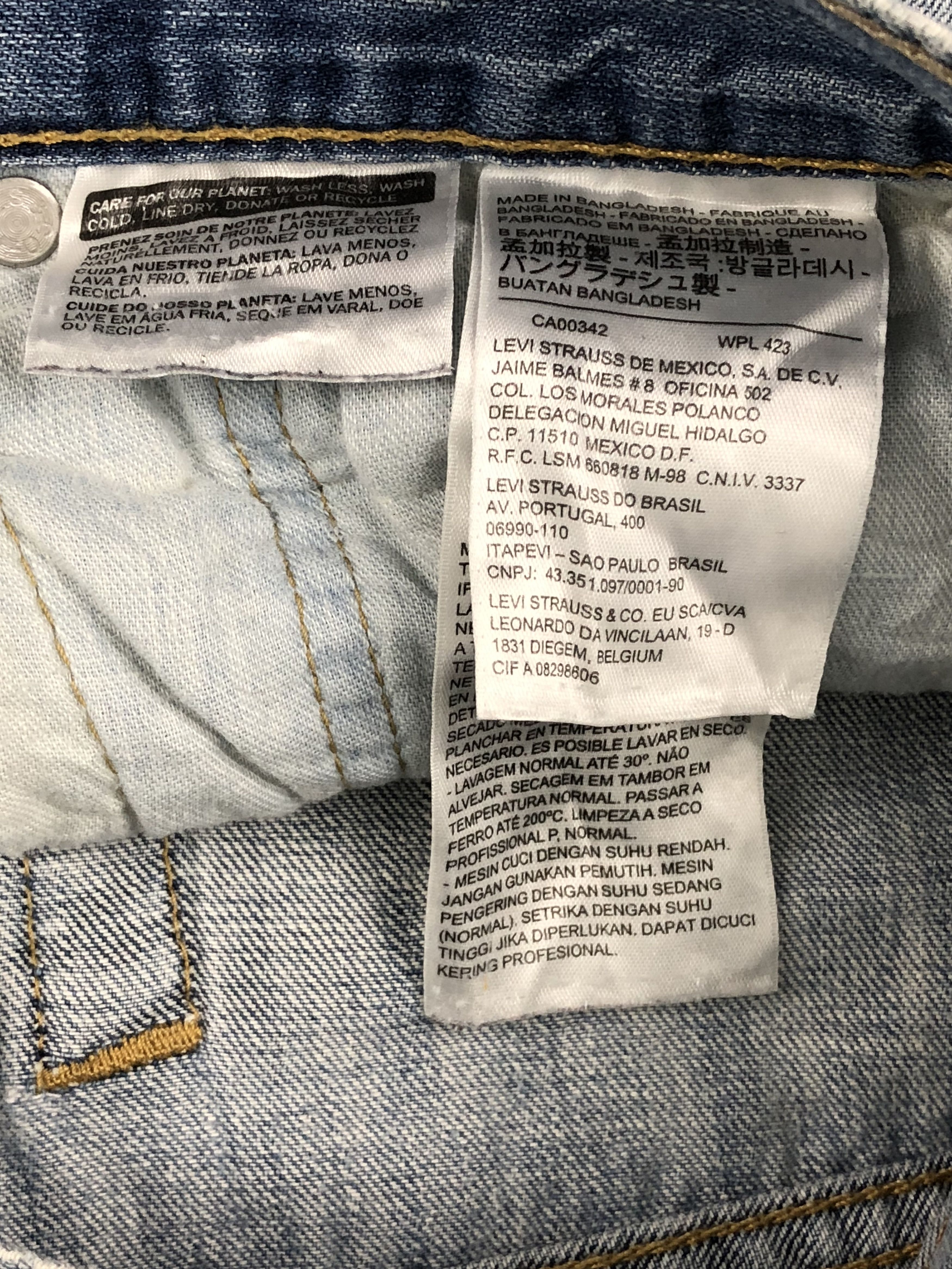 Levi's Vintage Levis 569 Faded Blue Jeans DPP0246 Size US 38 / EU 54 - 11 Thumbnail