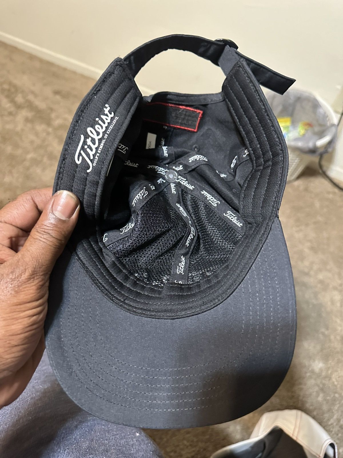 Titleist Vintage Titleist PGA tour “triple black” hat 00s Size ONE SIZE - 7 Thumbnail
