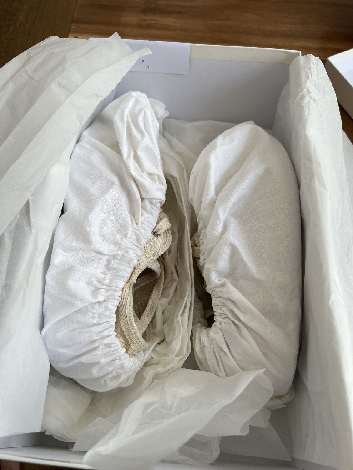 Maison Margiela Maison Margiela Inside-Out Canvas Natural Low Top Sneakers Size US 6 / IT 36 - 14 Thumbnail