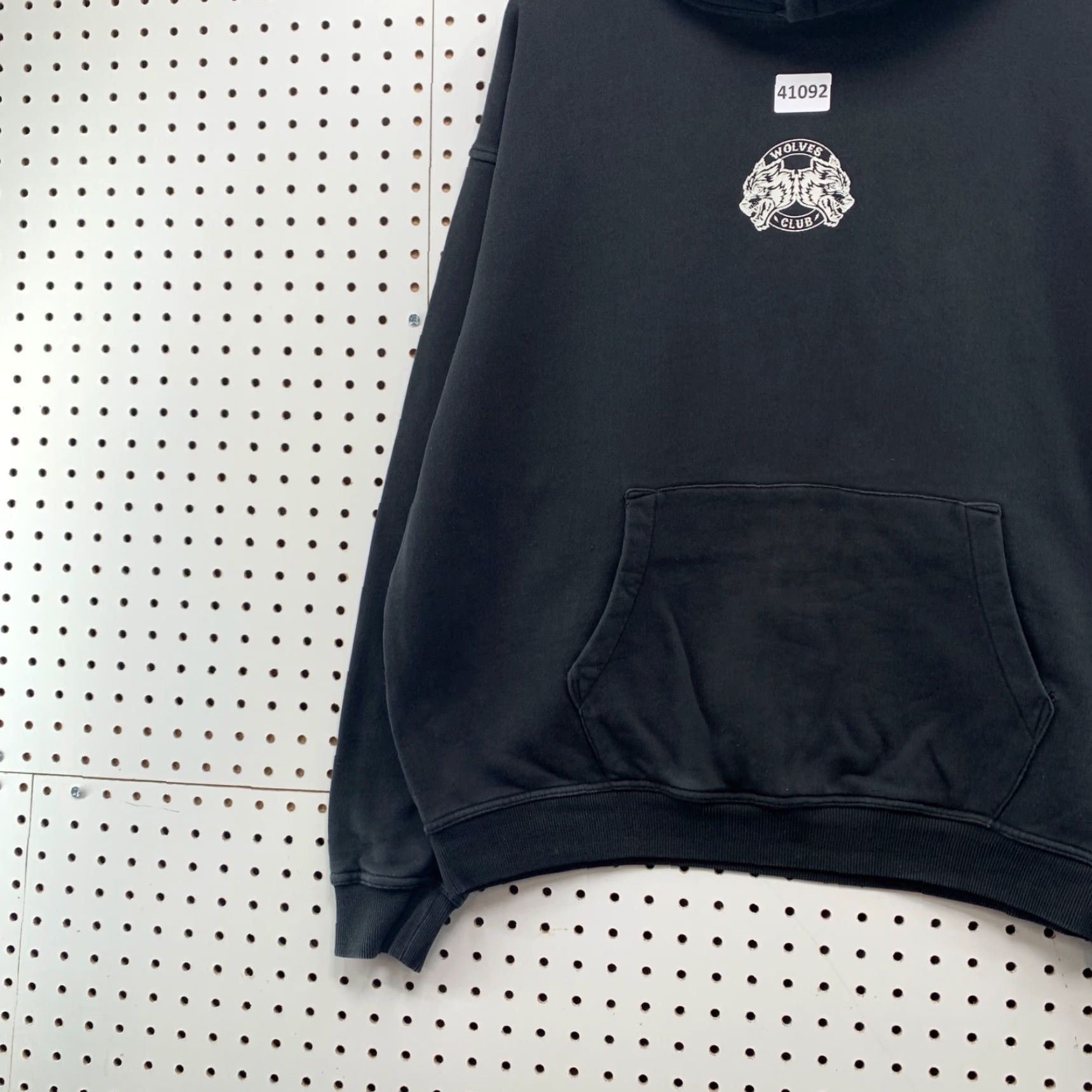 Darc Sport VINTAGE Darc Sport Wolves Club Hoodie Black Graphic Pullover Men Large Gothic Skull Size US L / EU 52-54 / 3 - 4 Thumbnail