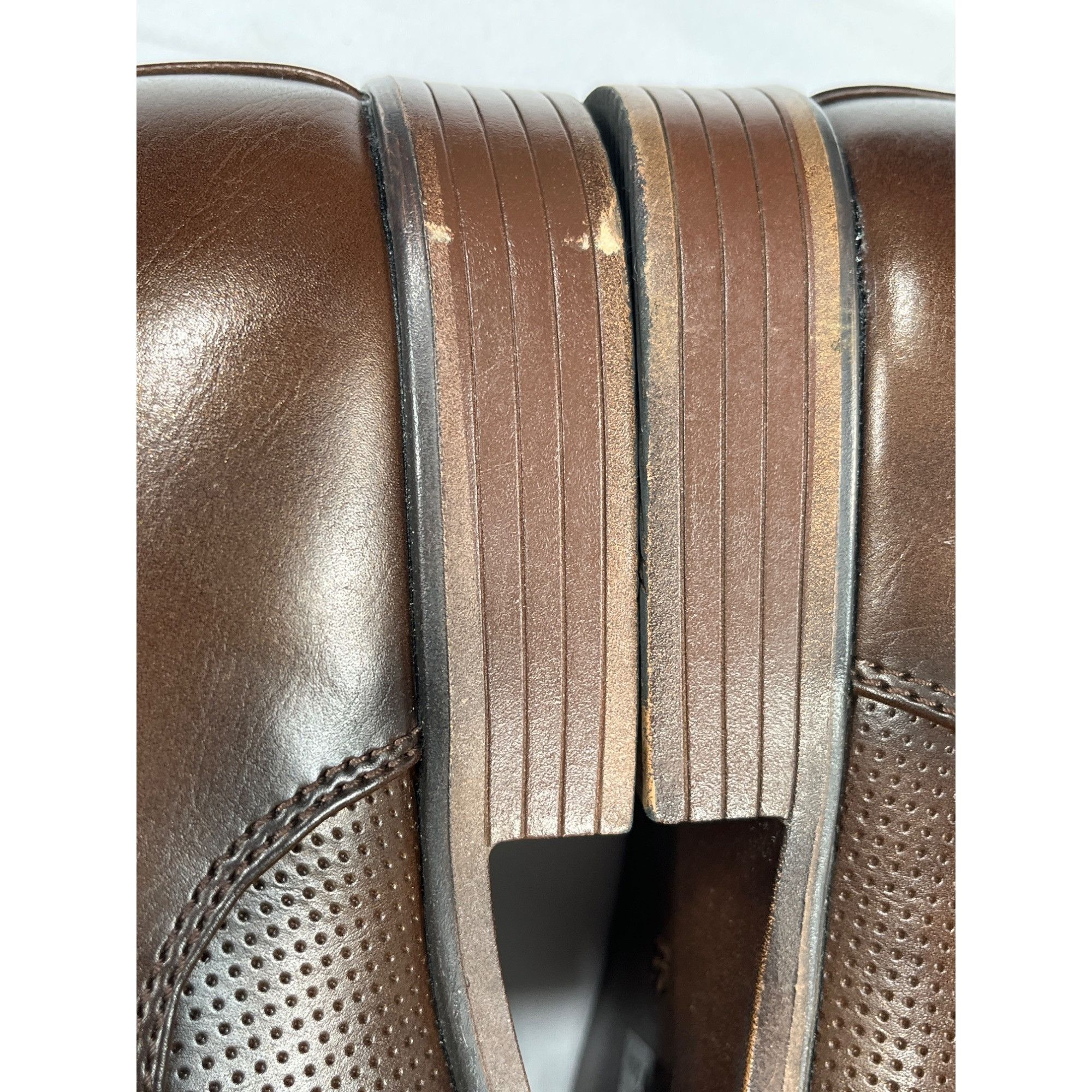 Designer Tayno Brown Leather Oxfords SKU 7503 Size 9.5 Size US 9.5 / EU 42-43 - 10 Thumbnail