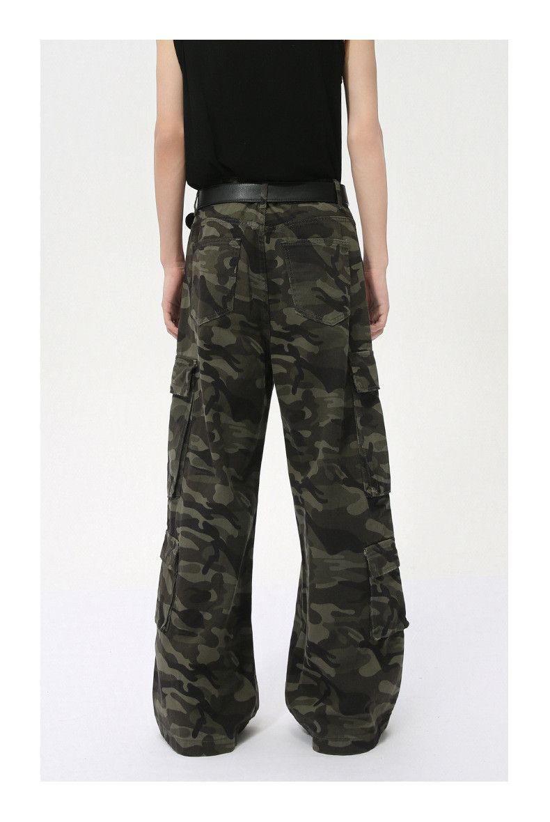 Japanese Brand Y2K Streetwear Camo Cargo Baggy Jeans Size US 32 / EU 48 - 3 Thumbnail