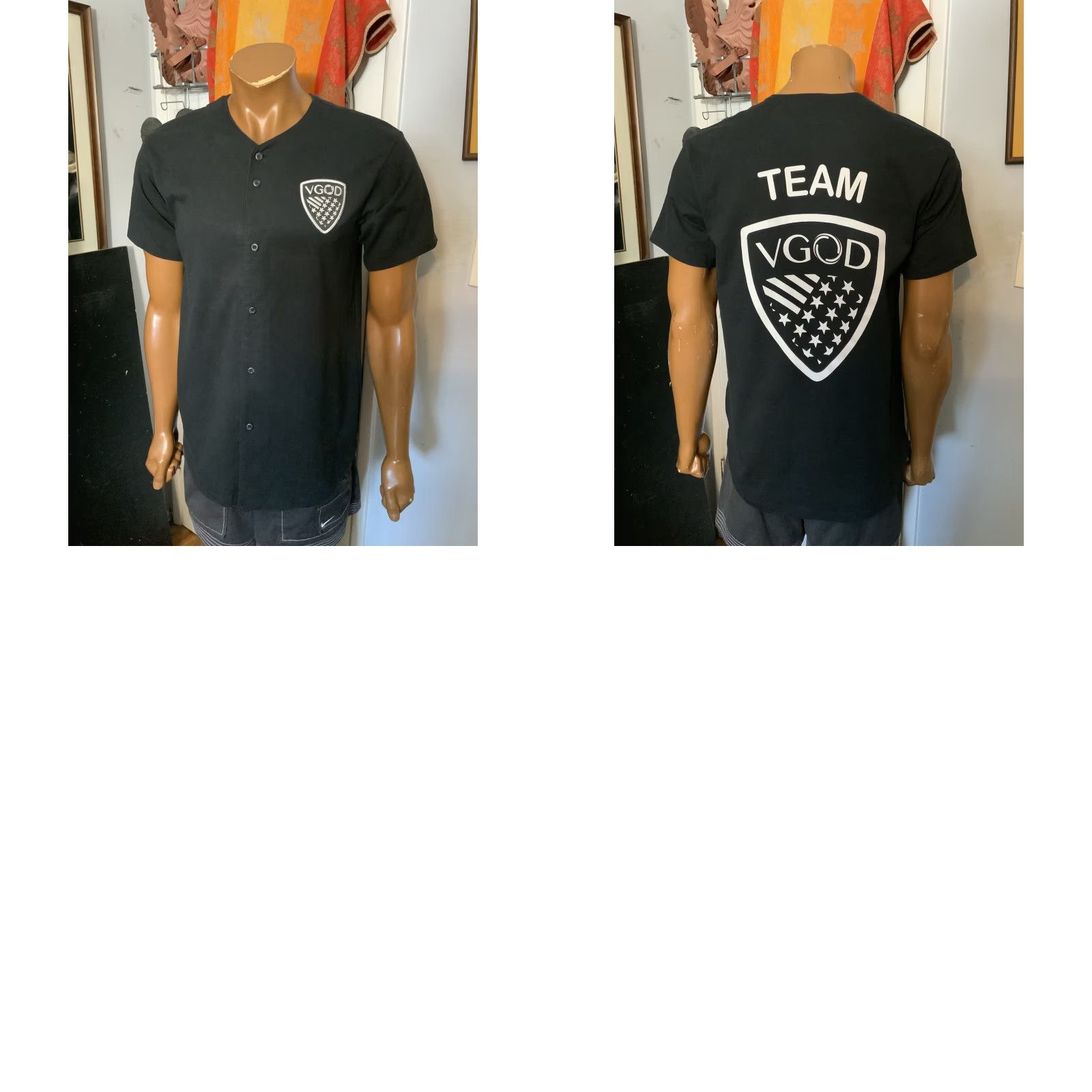American Apparel VINTAGE American Apparel Team VGOD Limited Edition S/S Baseball Jersey Sz. S Mens Black Baseball Jersey Limited Edition S/S > Size US S / EU 44-46 / 1 - 8 Thumbnail